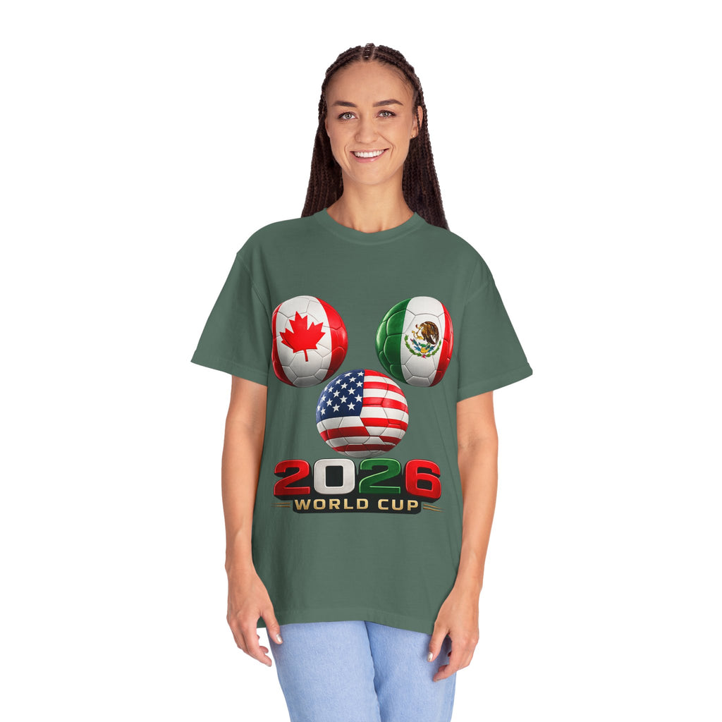 2026 World Cup Soccer T‑Shirt — USA Canada Mexico Fans
