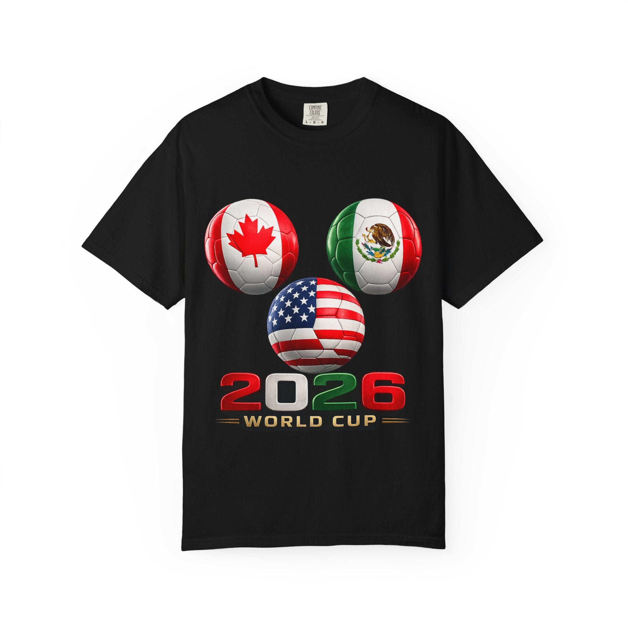 2026 World Cup Soccer T‑Shirt — USA Canada Mexico Fans