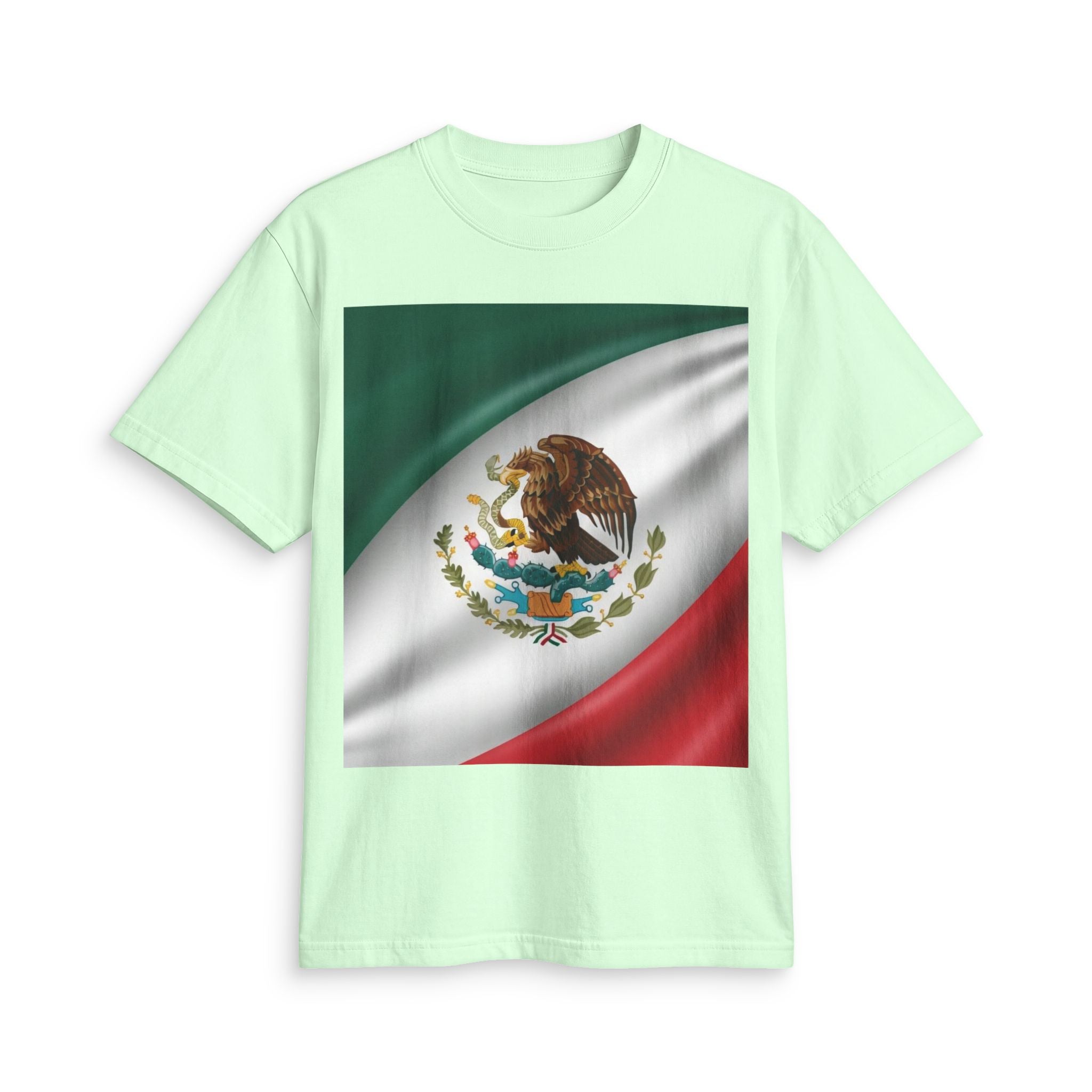 Mexico Flag T-Shirt — Mexican National Emblem Tee for Patriotic Celebrations