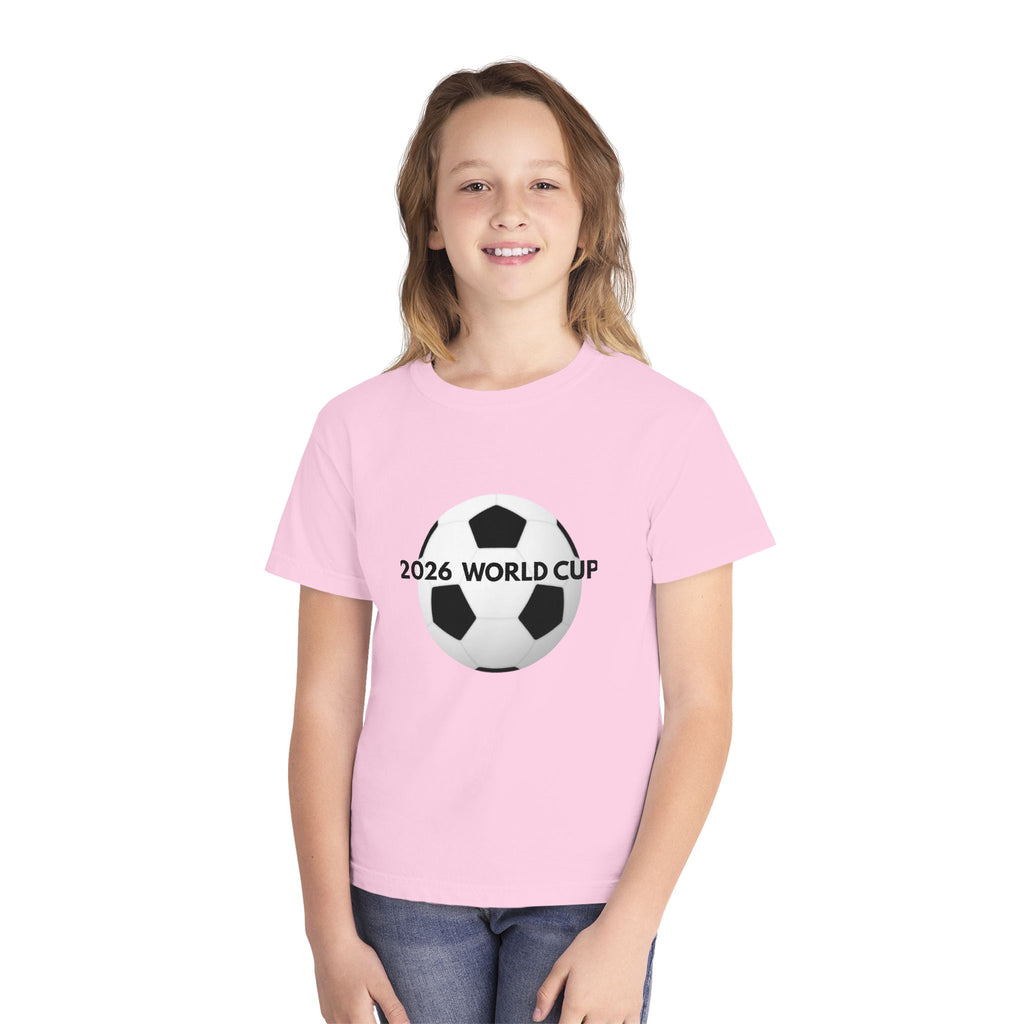 Youth 2026 World Cup Soccer Tee — Kids Football Fan Shirt