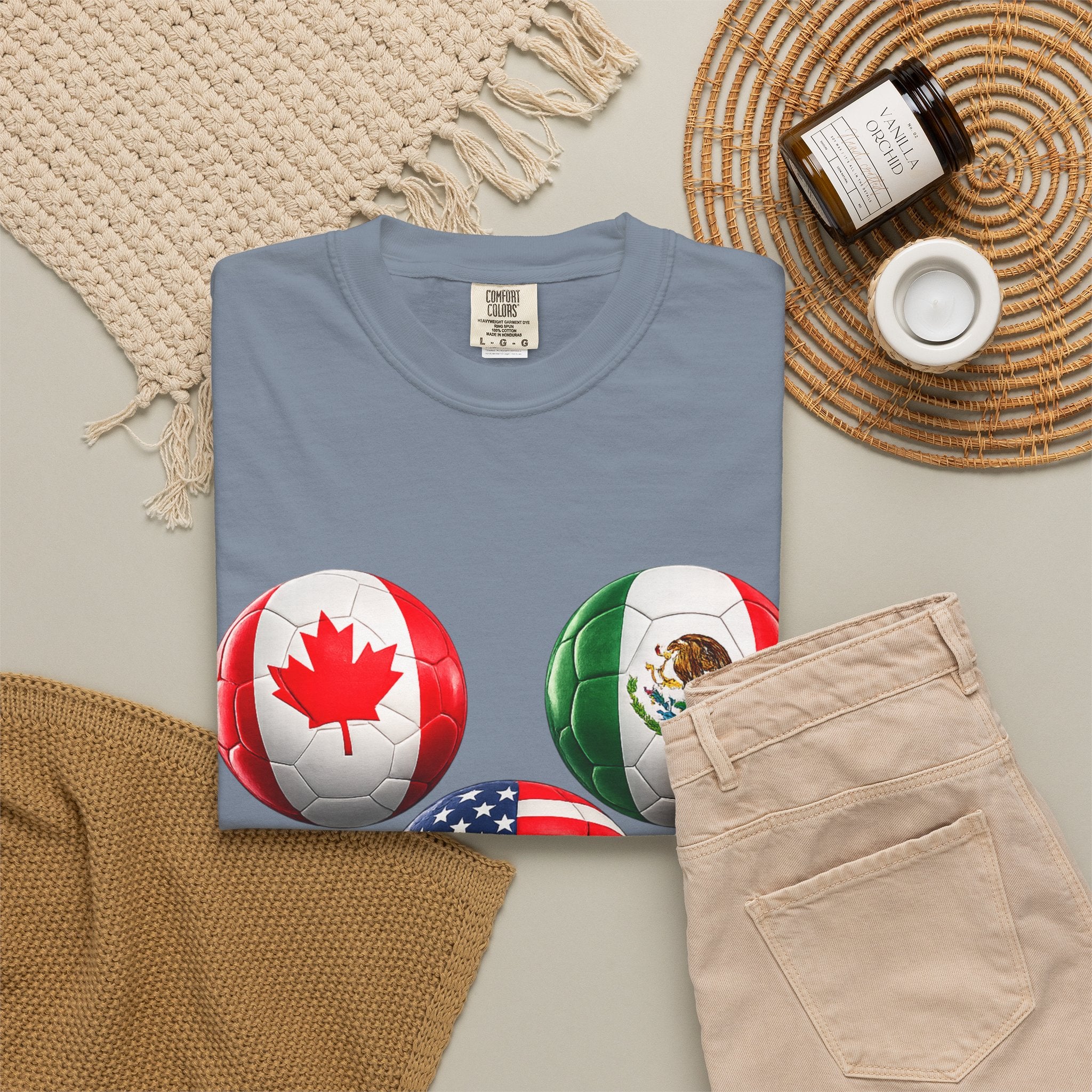 2026 World Cup Soccer T‑Shirt — USA Canada Mexico Fans