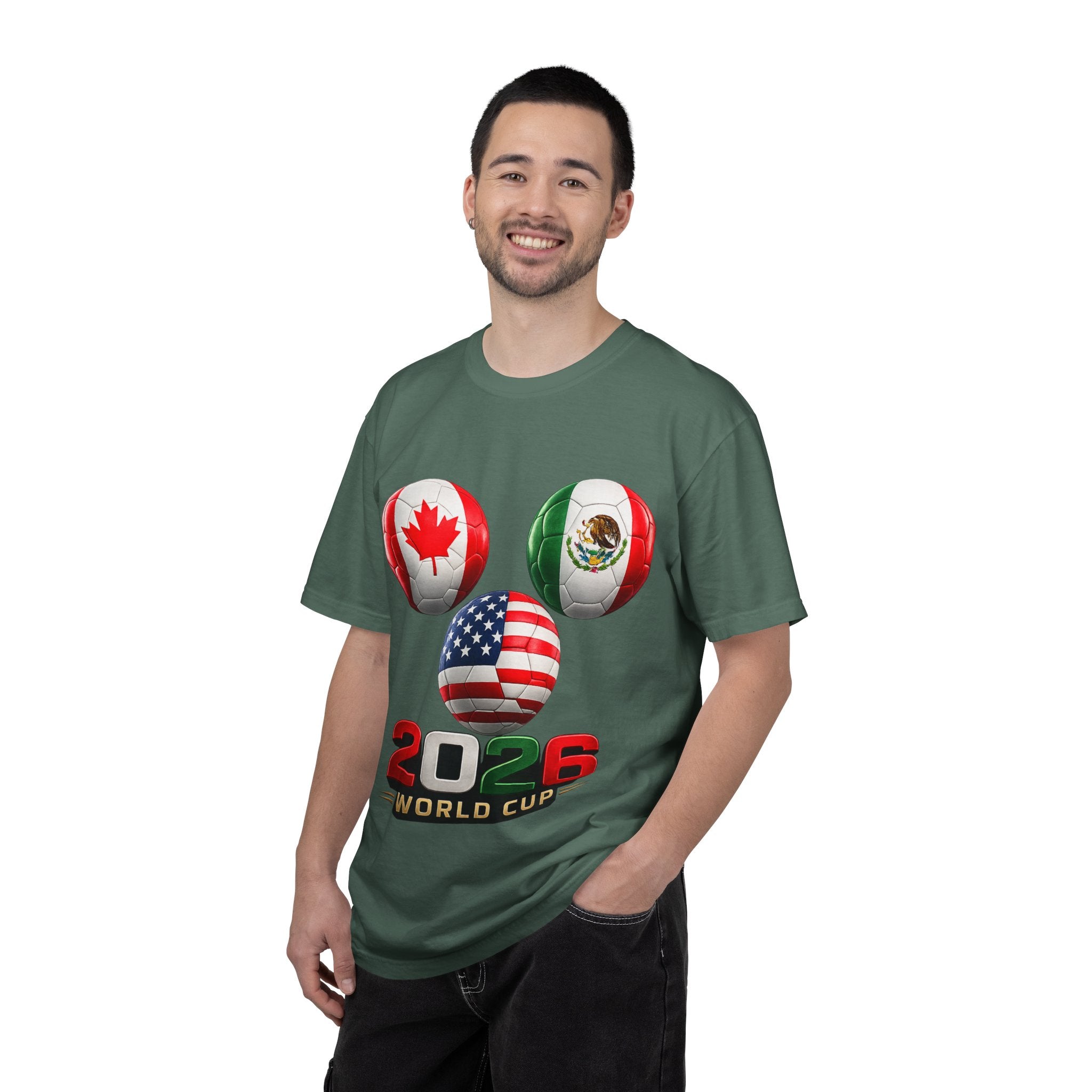 2026 World Cup Soccer T‑Shirt — USA Canada Mexico Fans