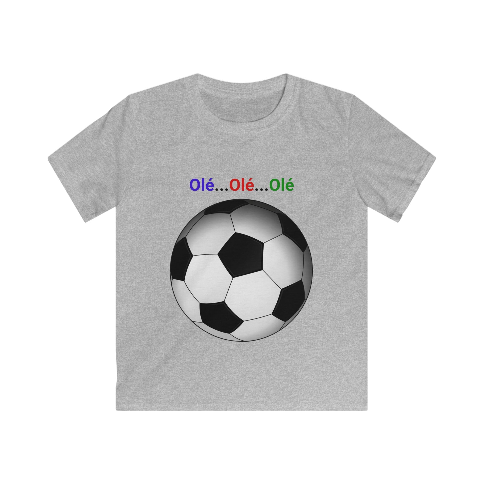 Kids Soccer T‑Shirt - Olé Olé Olé Soccer Ball Tee
