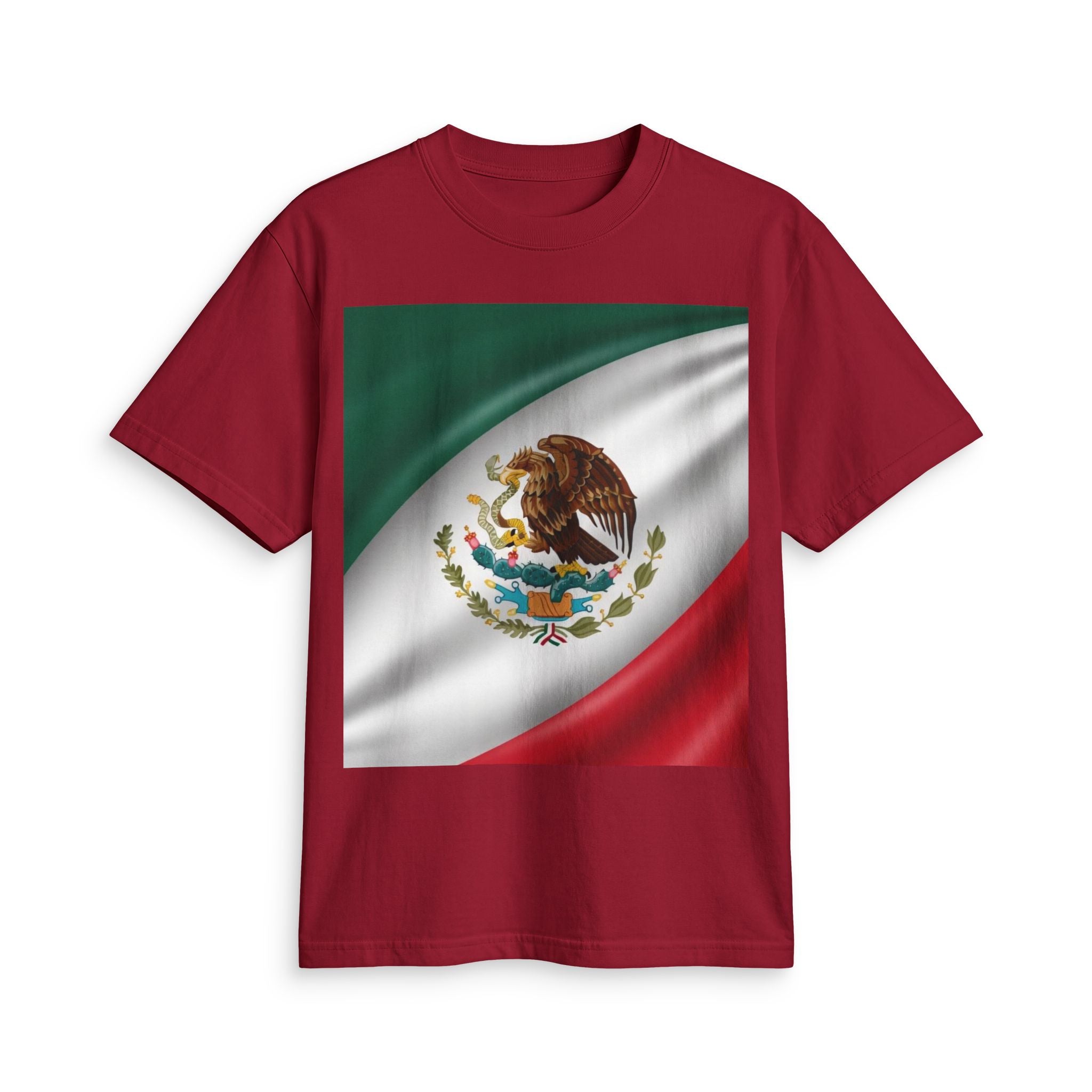 Mexico Flag T-Shirt — Mexican National Emblem Tee for Patriotic Celebrations