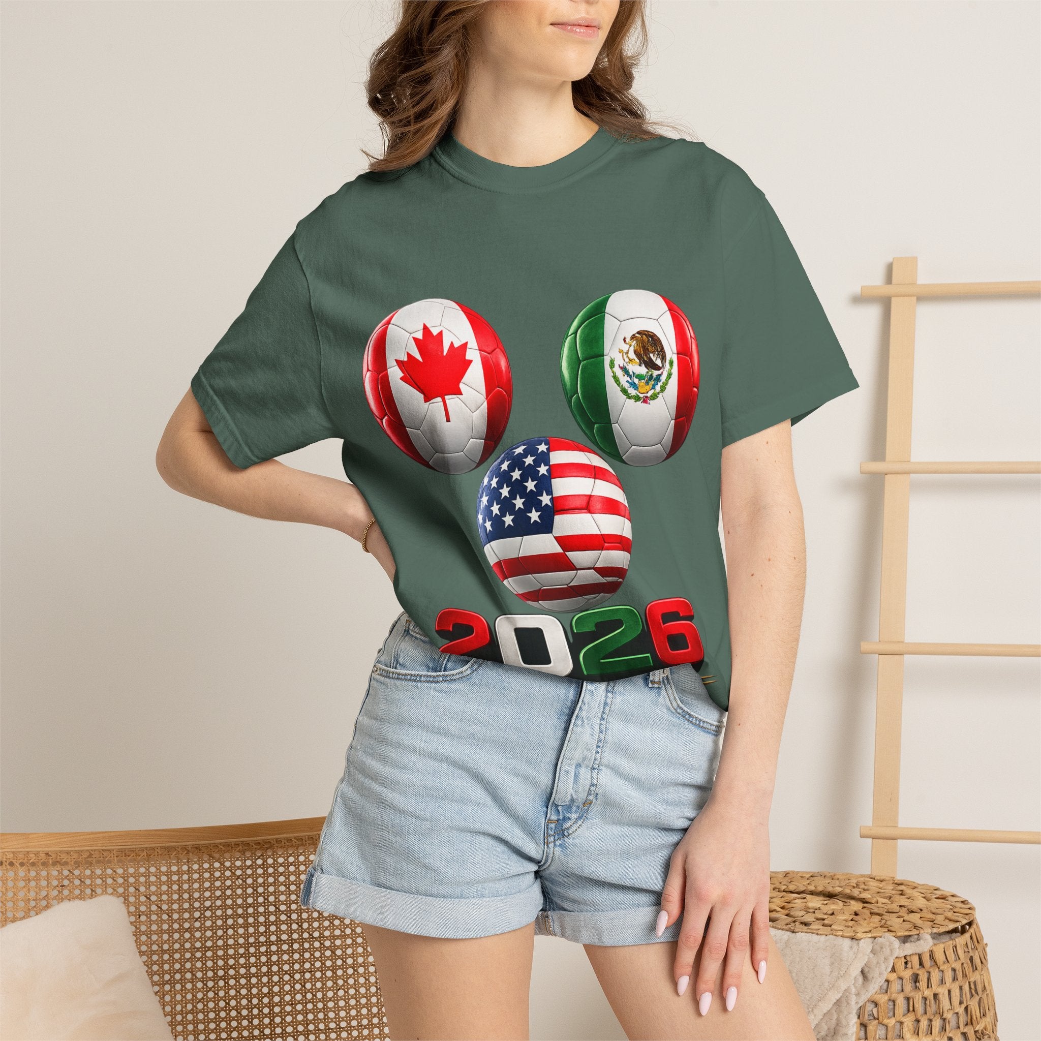2026 World Cup Soccer T‑Shirt — USA Canada Mexico Fans