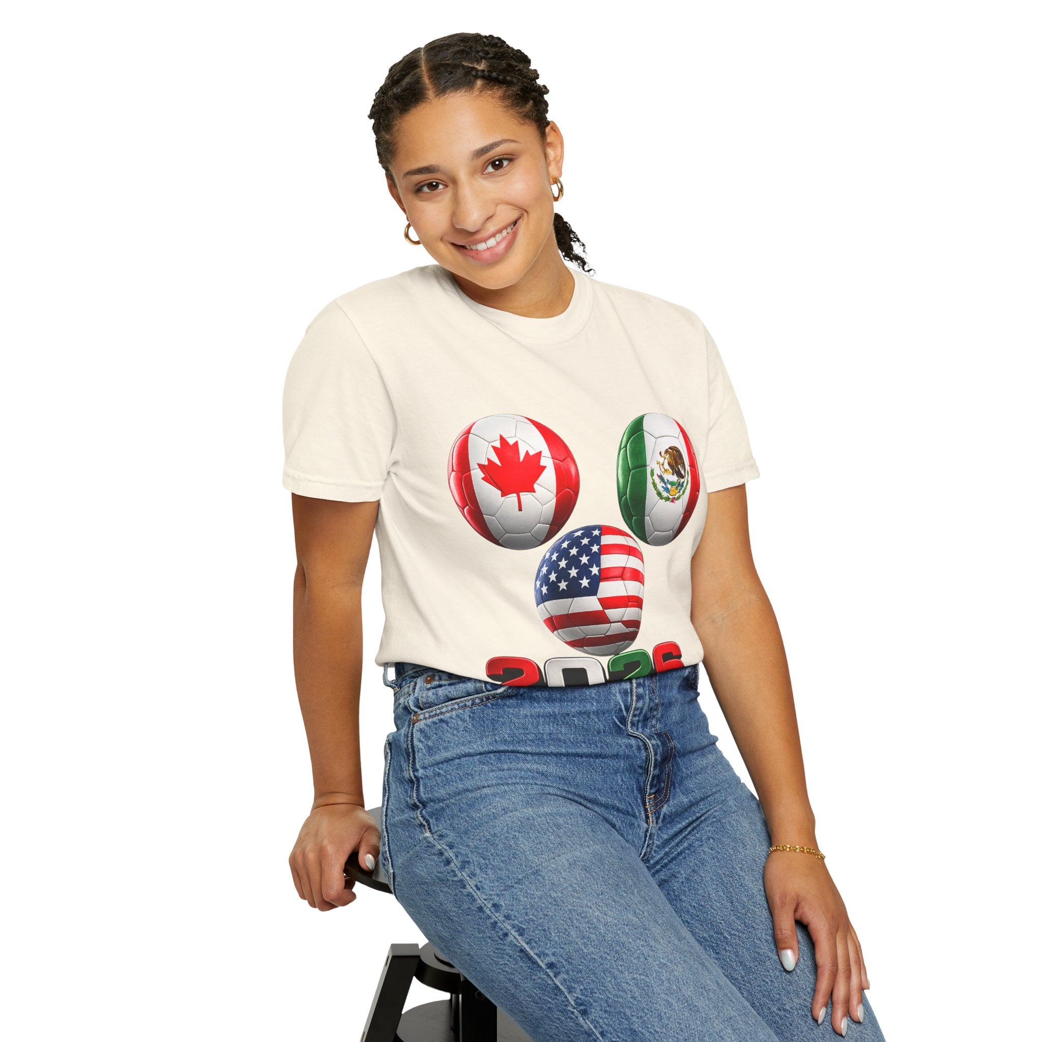 2026 World Cup Soccer T‑Shirt — USA Canada Mexico Fans