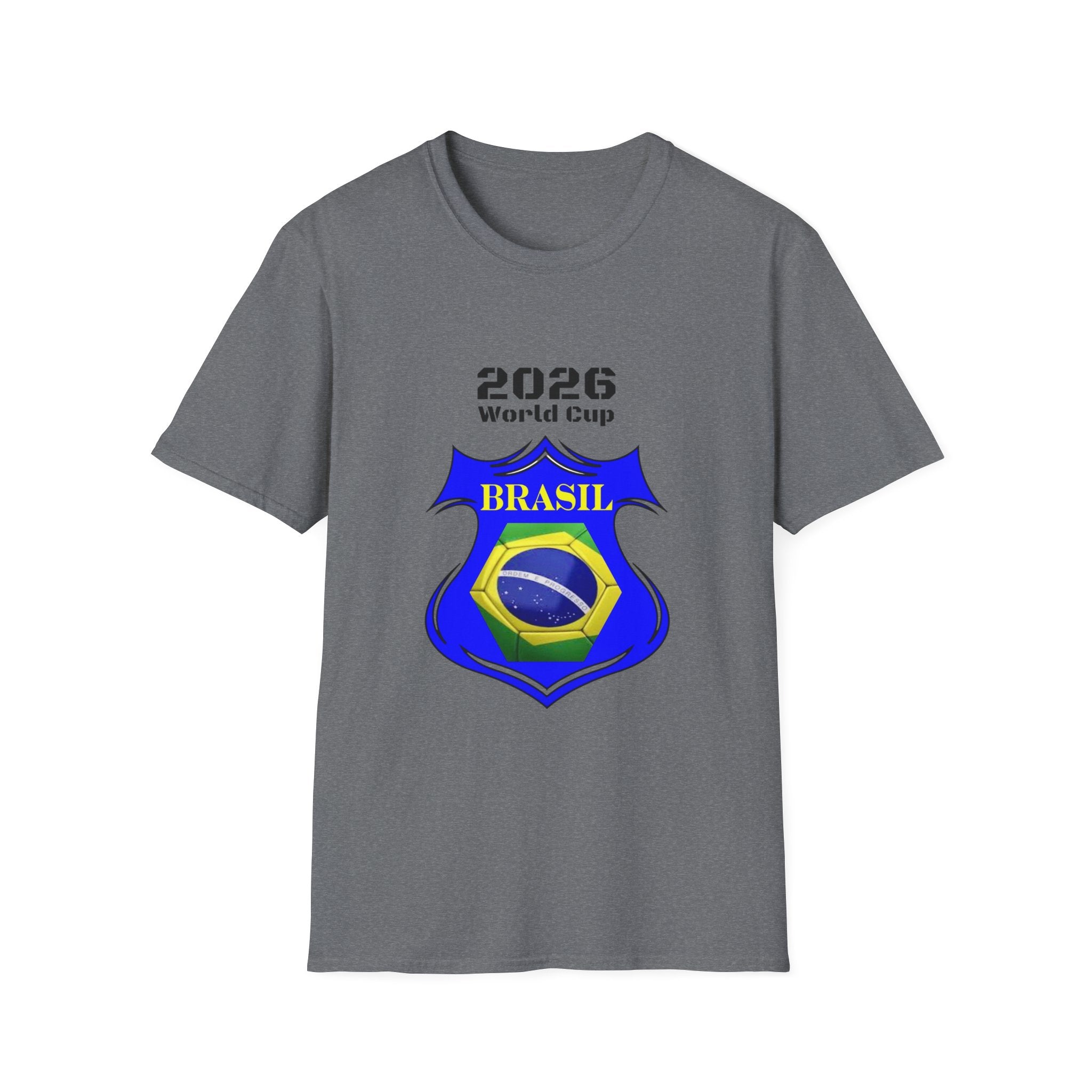 Brazil 2026 World Cup Crest T-Shirt — Soccer Football Tee