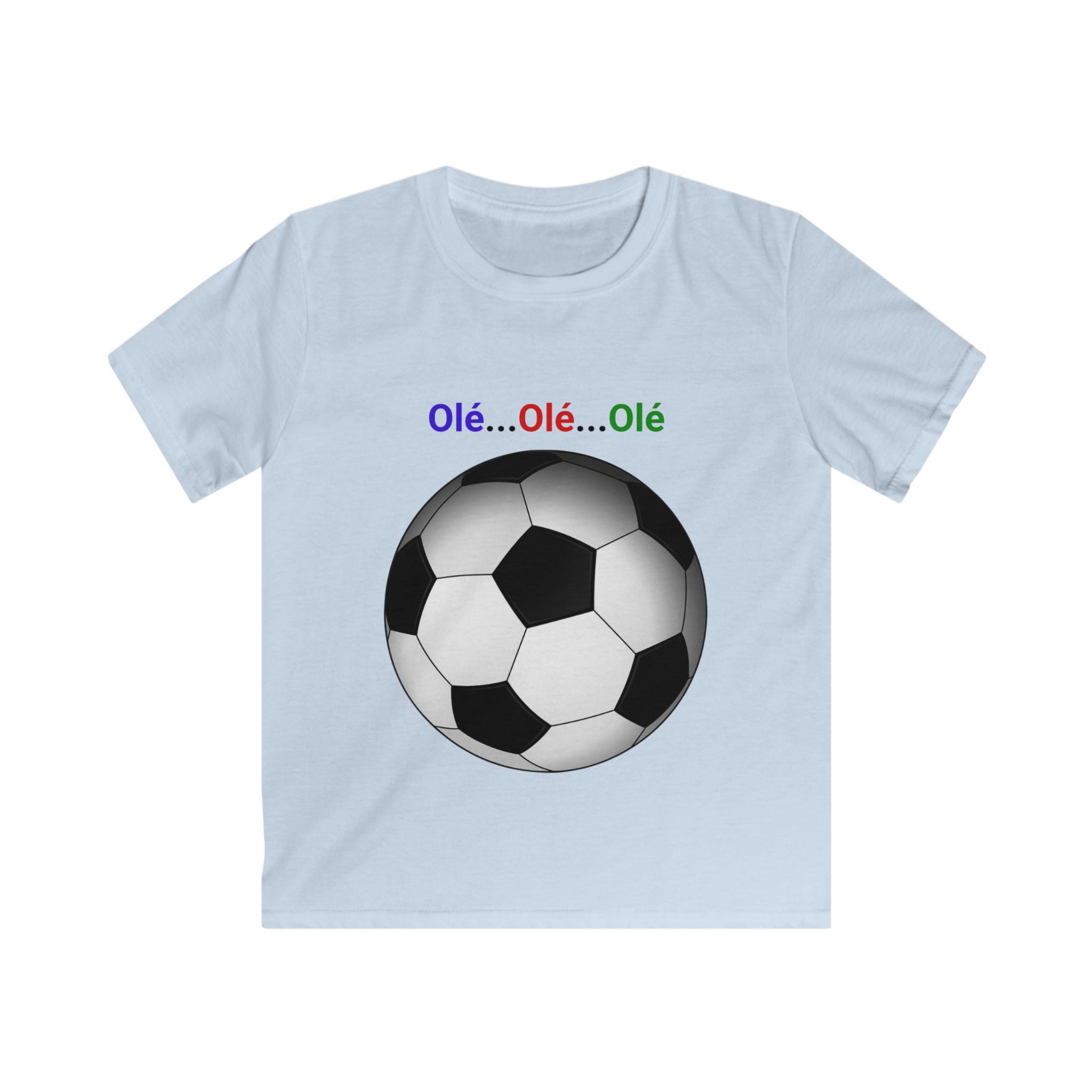 Kids Soccer T‑Shirt - Olé Olé Olé Soccer Ball Tee