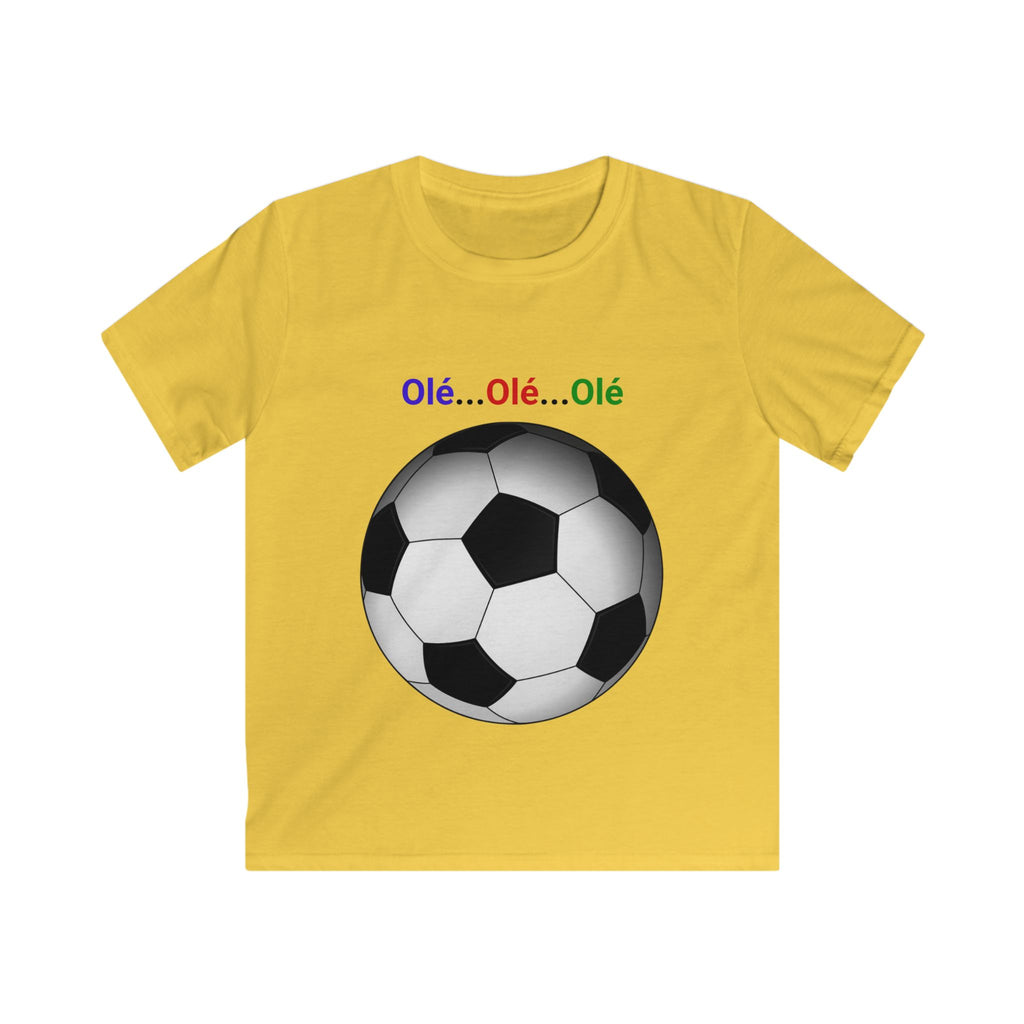Kids Soccer T‑Shirt - Olé Olé Olé Soccer Ball Tee