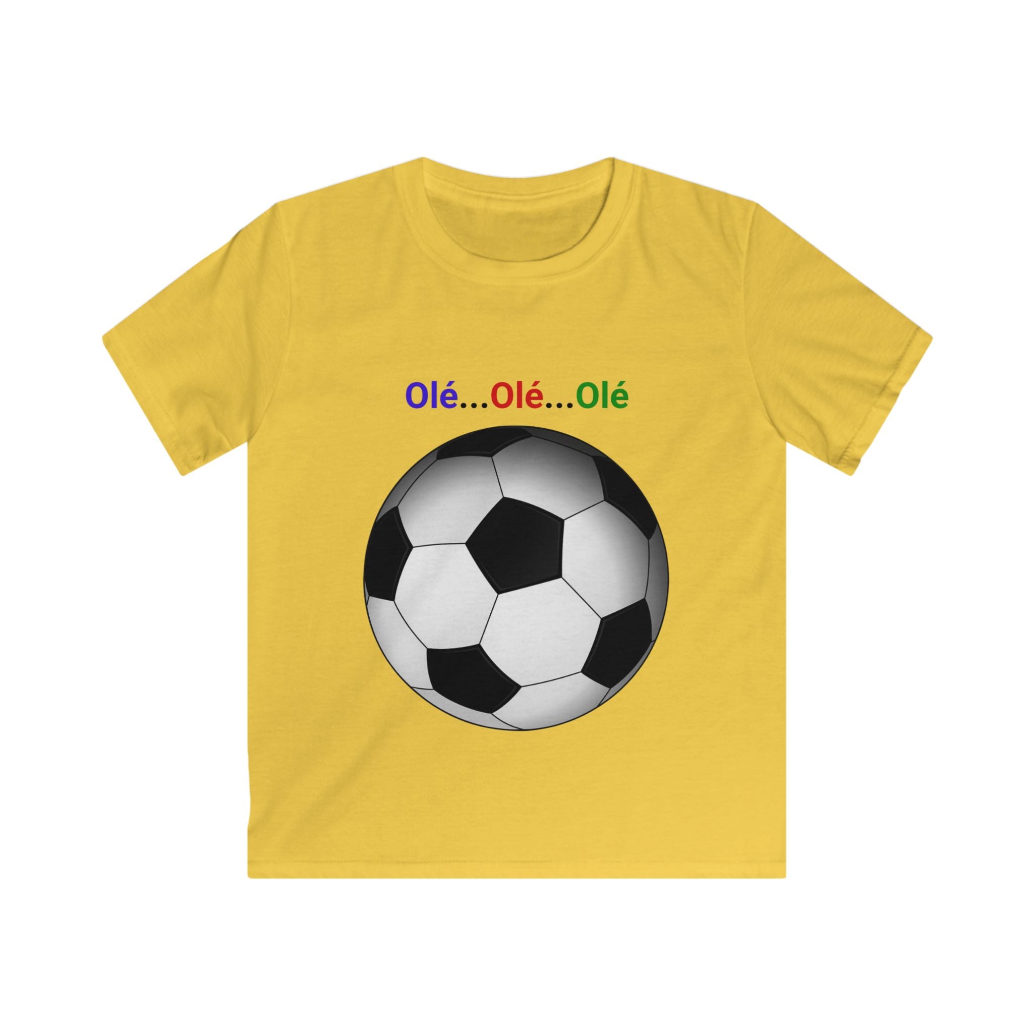 Kids Soccer T‑Shirt - Olé Olé Olé Soccer Ball Tee