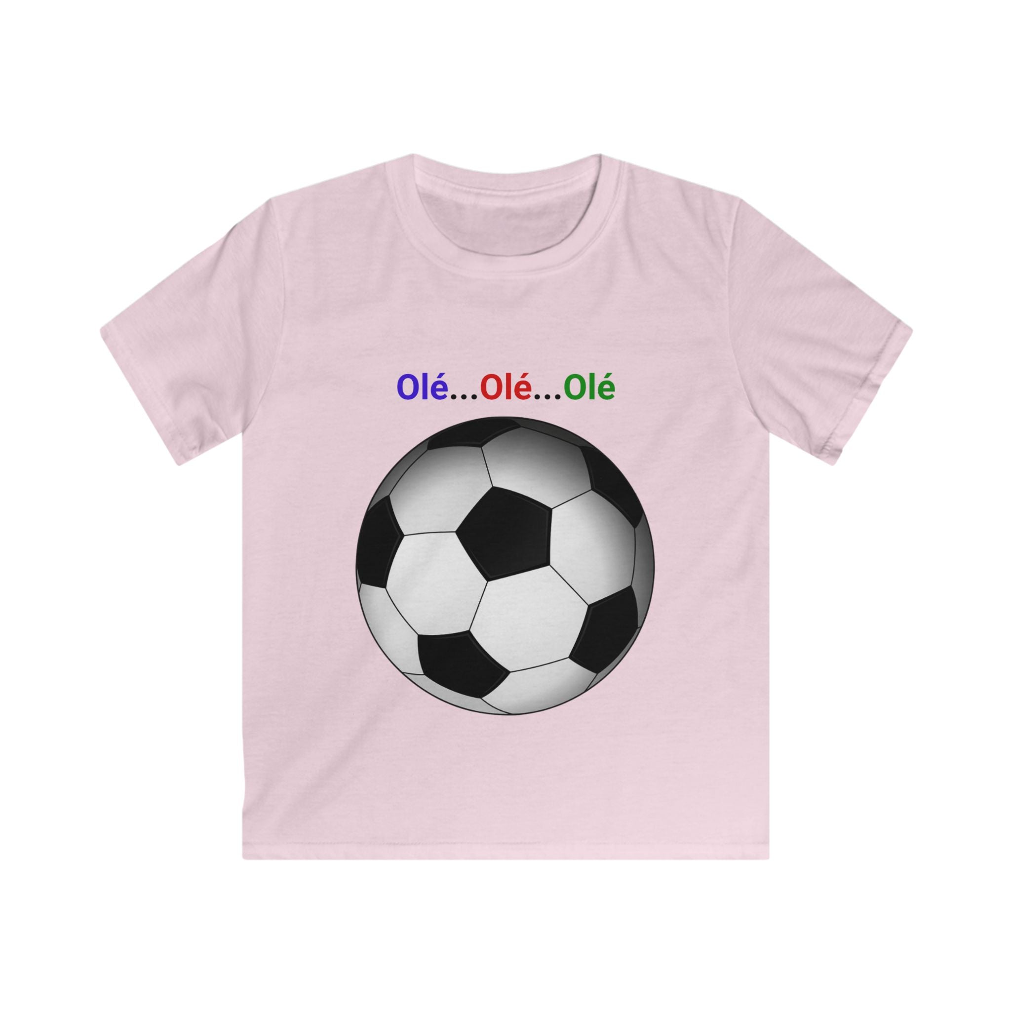 Kids Soccer T‑Shirt - Olé Olé Olé Soccer Ball Tee