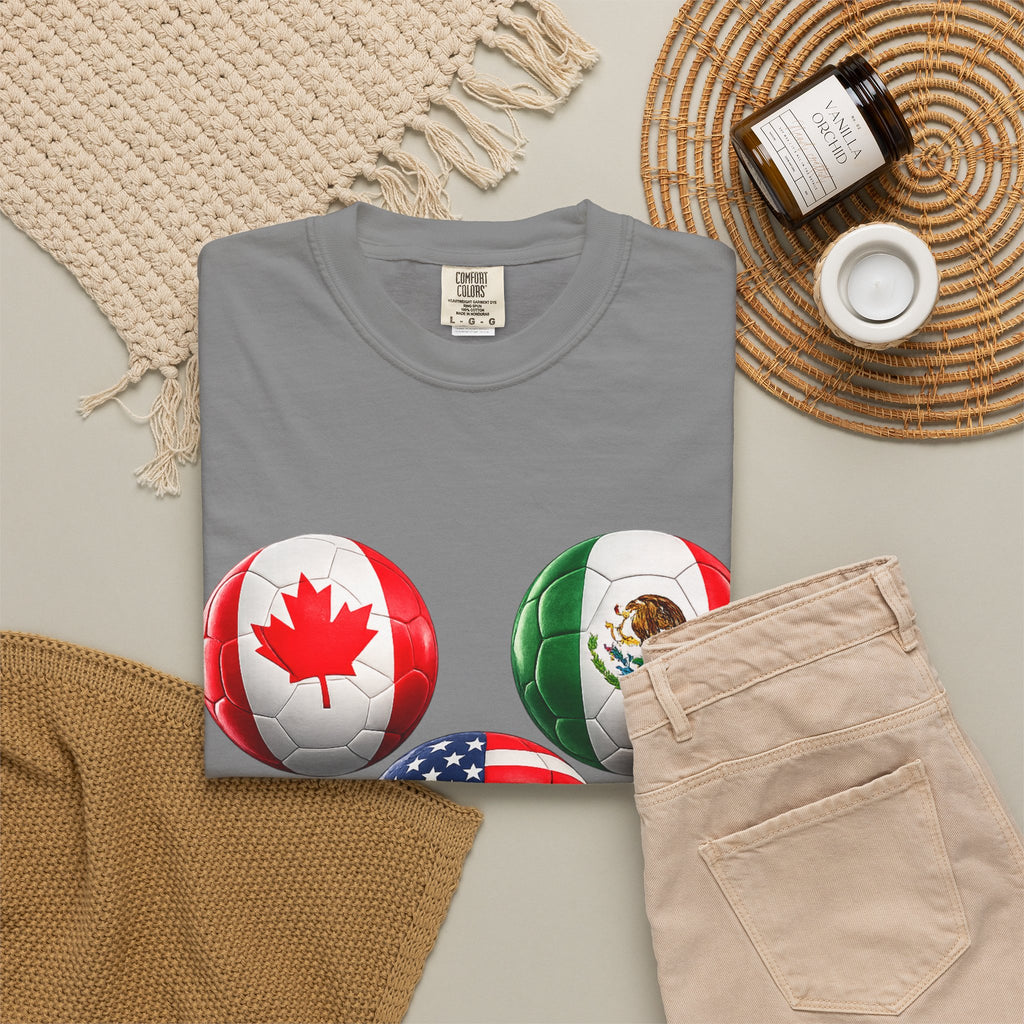 2026 World Cup Soccer T‑Shirt — USA Canada Mexico Fans