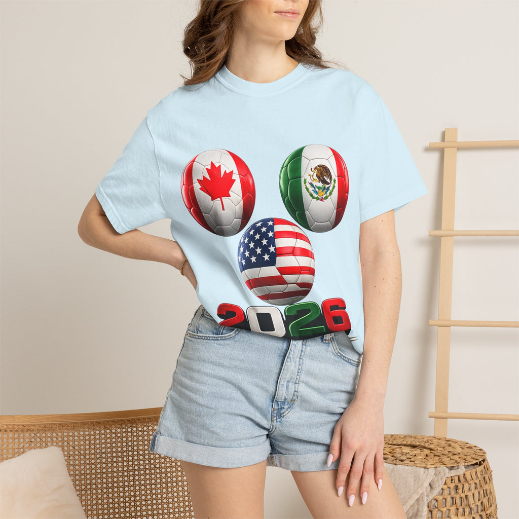 2026 World Cup Soccer T‑Shirt — USA Canada Mexico Fans