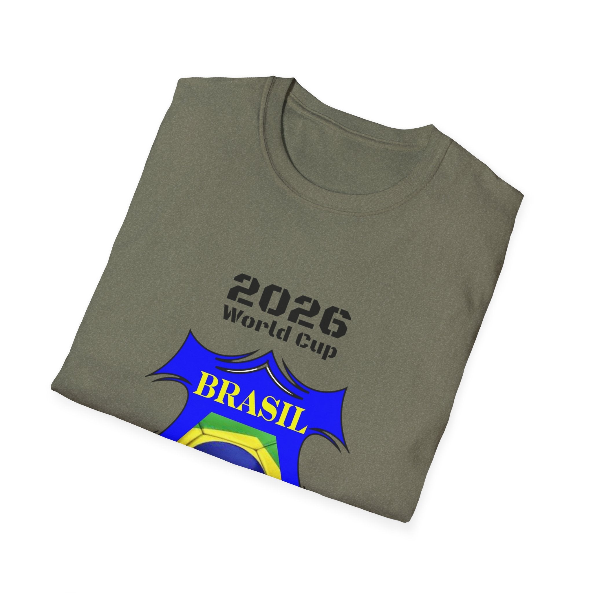 Brazil 2026 World Cup Crest T-Shirt — Soccer Football Tee