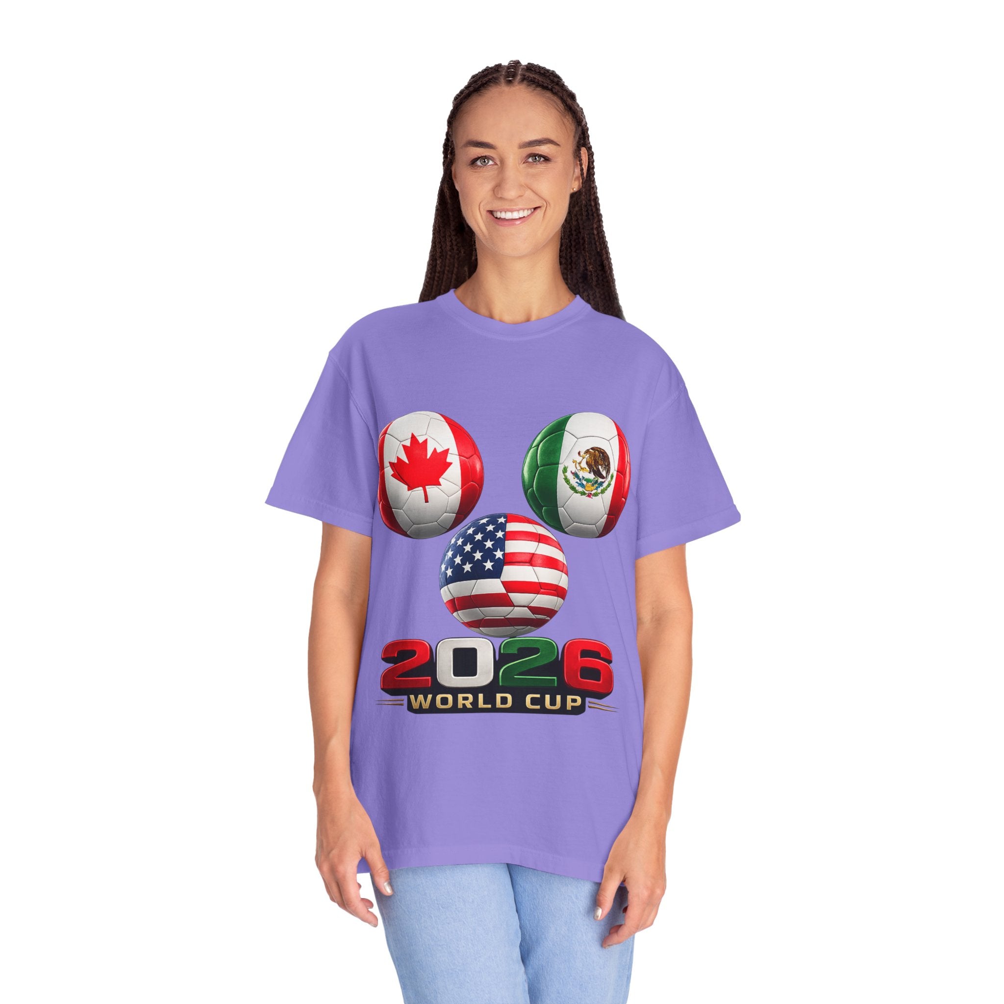 2026 World Cup Soccer T‑Shirt — USA Canada Mexico Fans