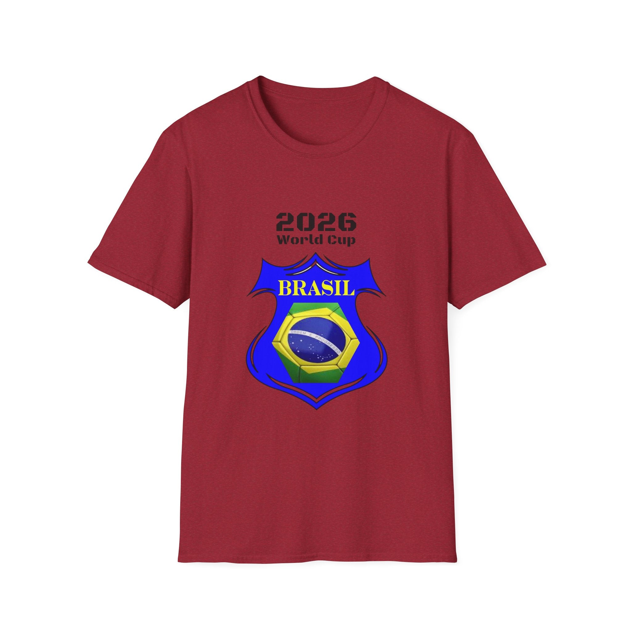 Brazil 2026 World Cup Crest T-Shirt — Soccer Football Tee