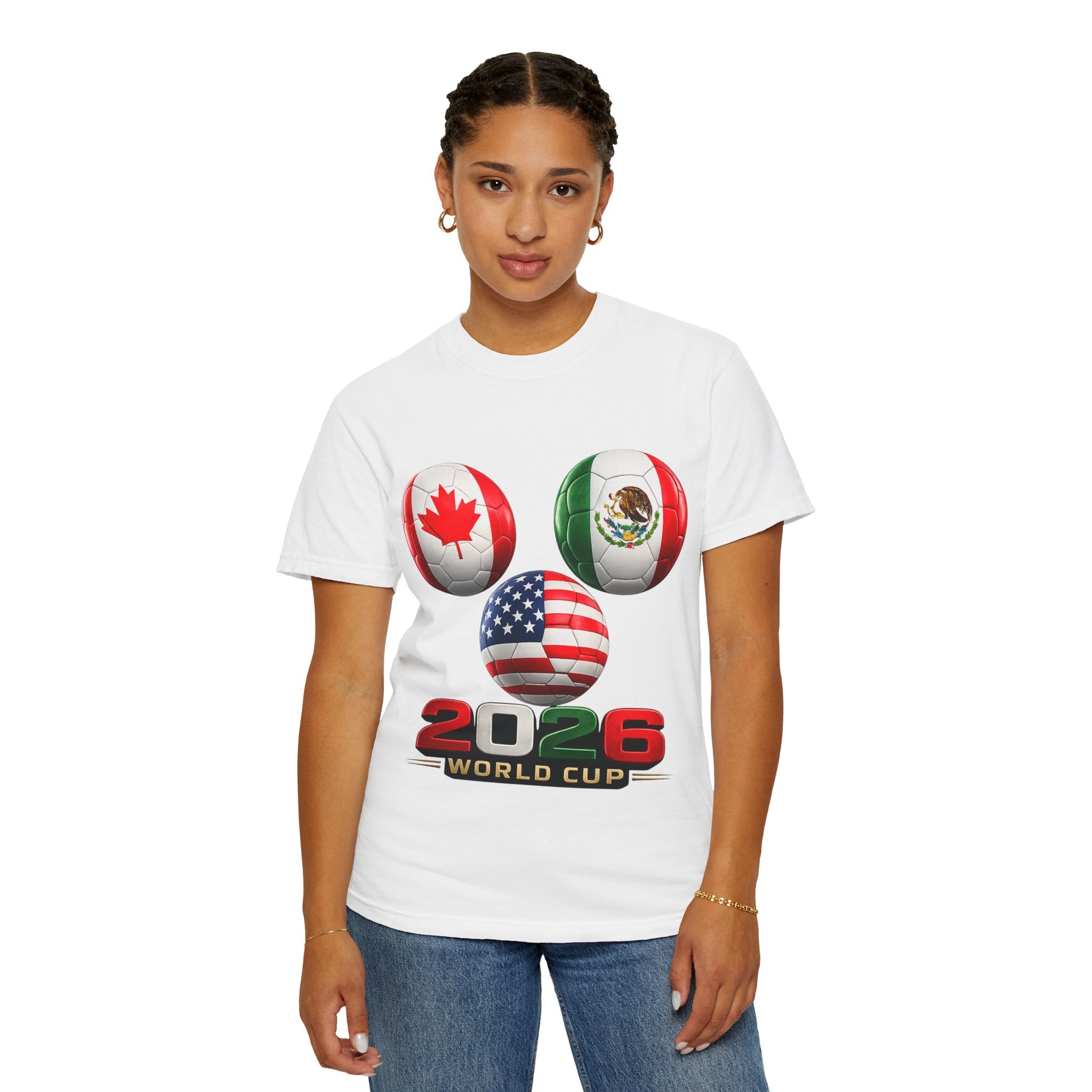 2026 World Cup Soccer T‑Shirt — USA Canada Mexico Fans
