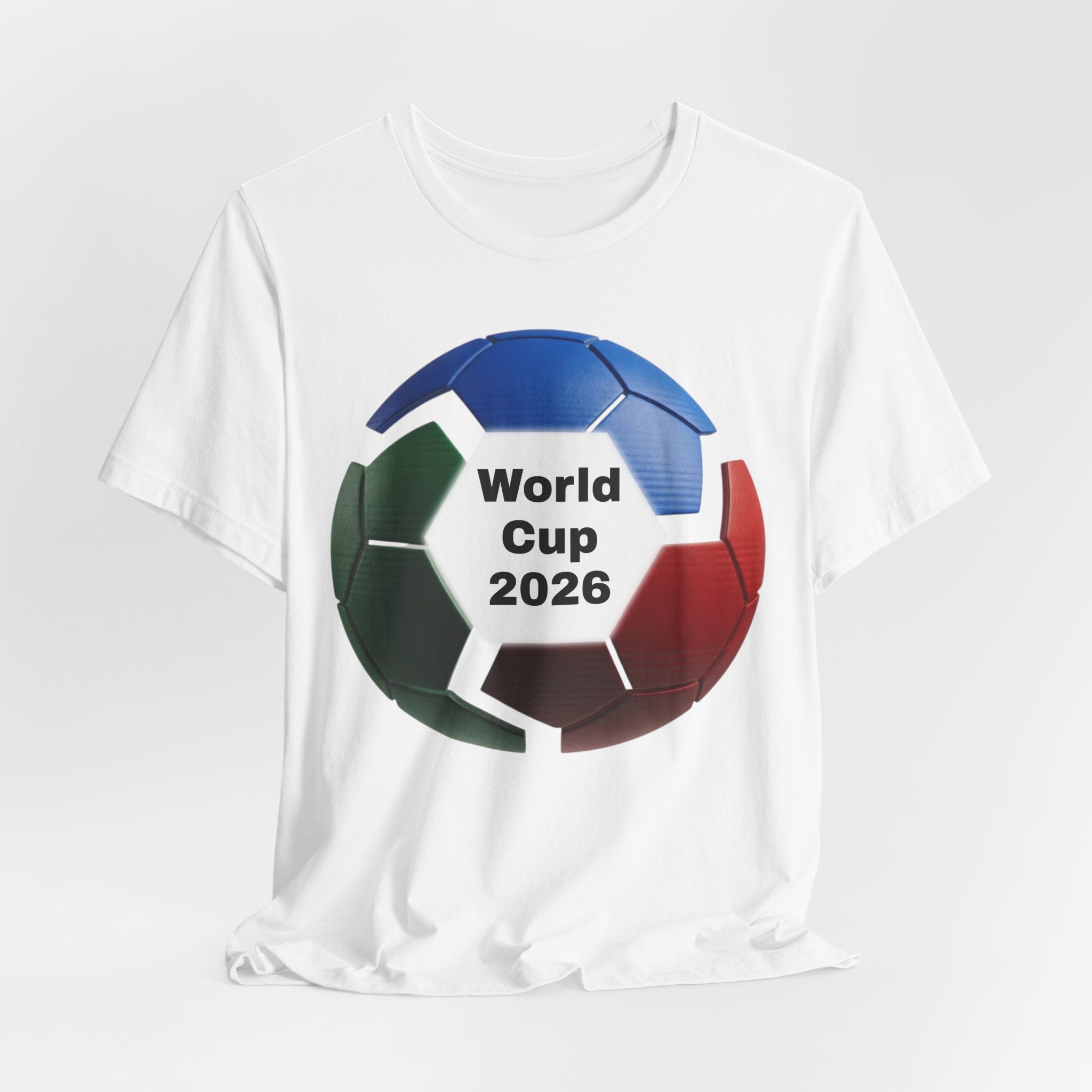 World Cup 2026 Soccer Ball Tee | USA, Mexico and Canada Colors