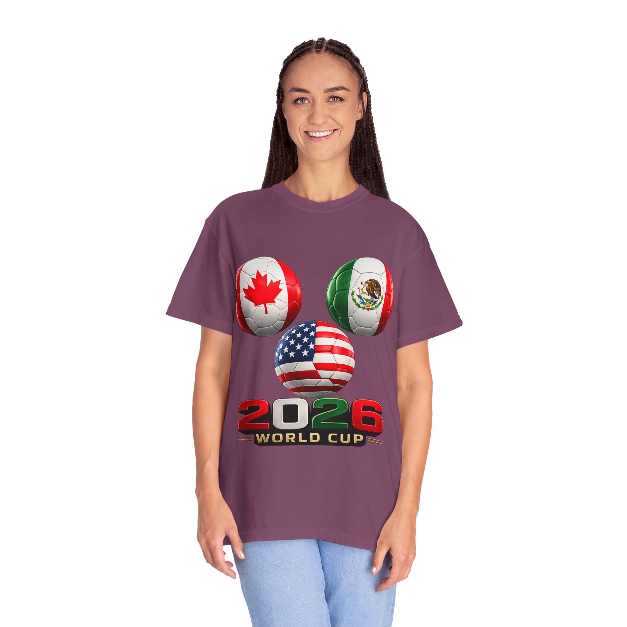2026 World Cup Soccer T‑Shirt — USA Canada Mexico Fans