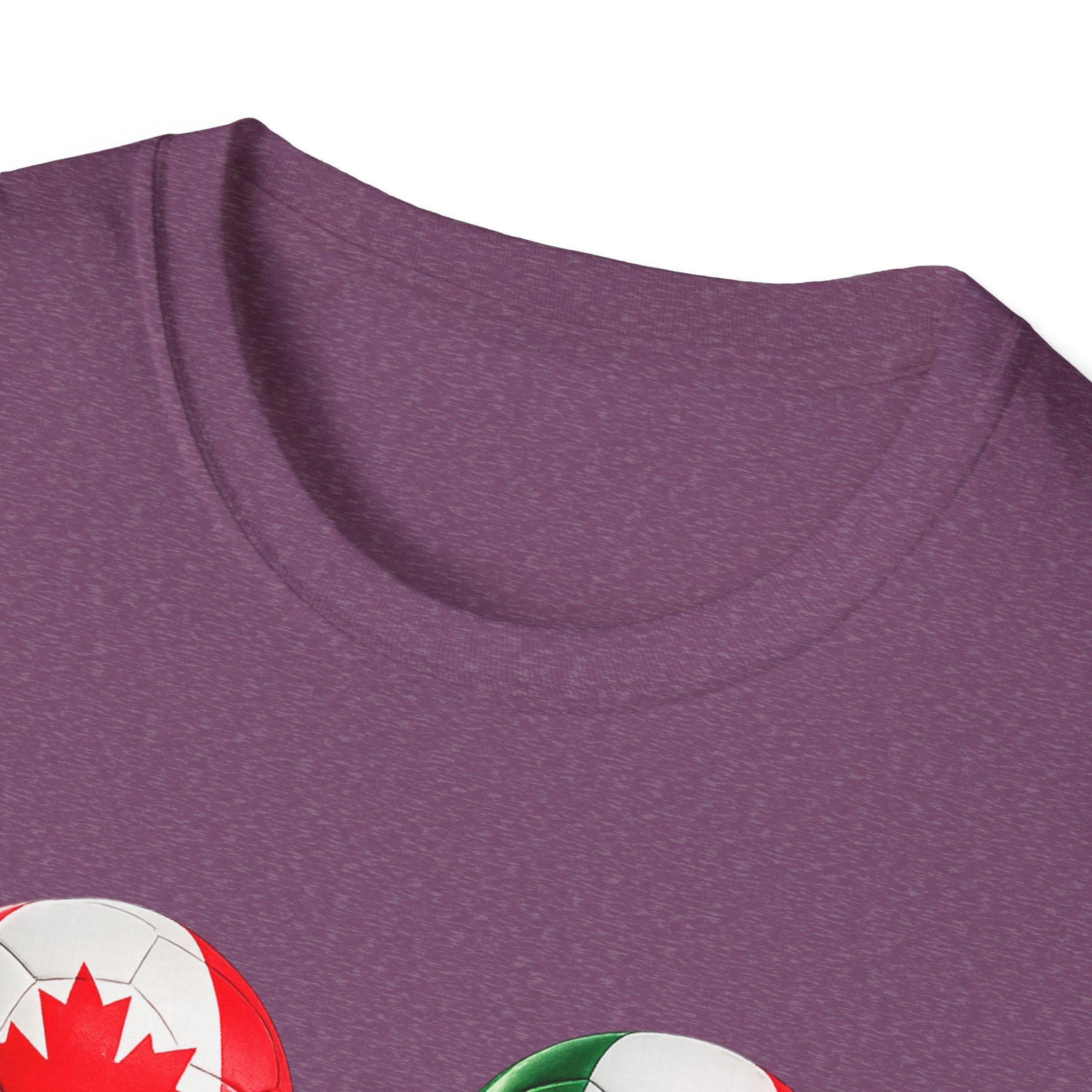 World Cup Trio Soccer Ball T-Shirt — USA Canada Mexico Flags