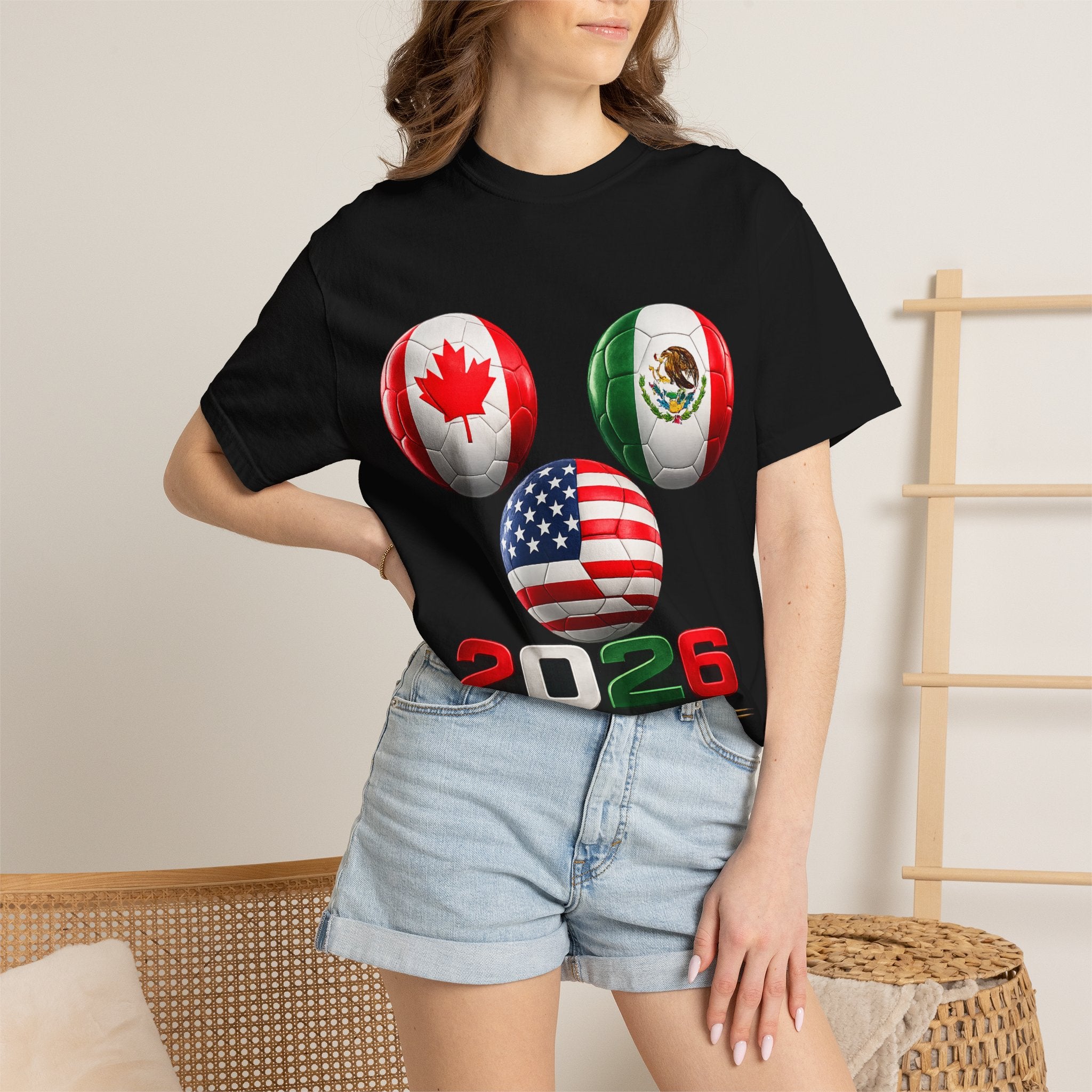 2026 World Cup Soccer T‑Shirt — USA Canada Mexico Fans