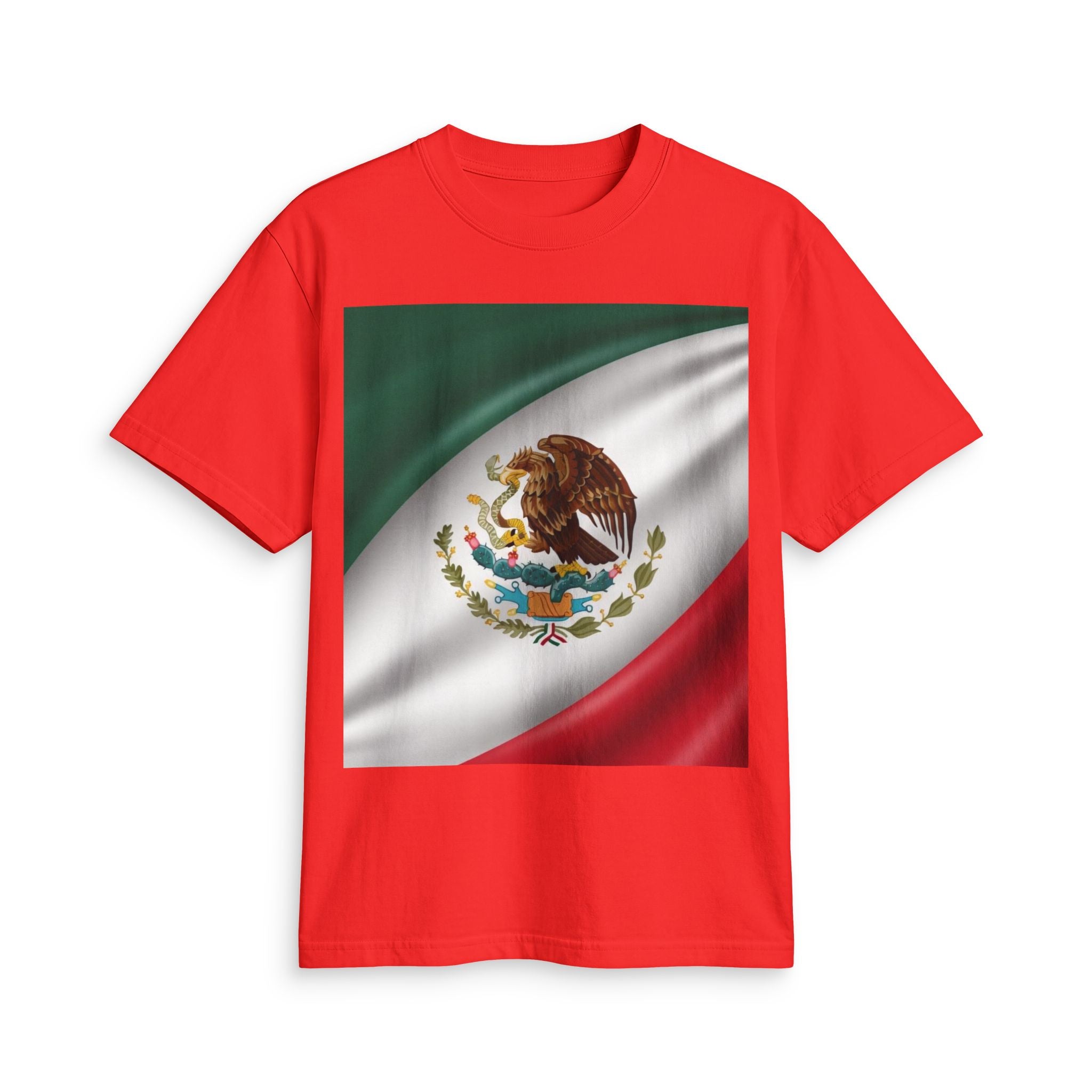 Mexico Flag T-Shirt — Mexican National Emblem Tee for Patriotic Celebrations