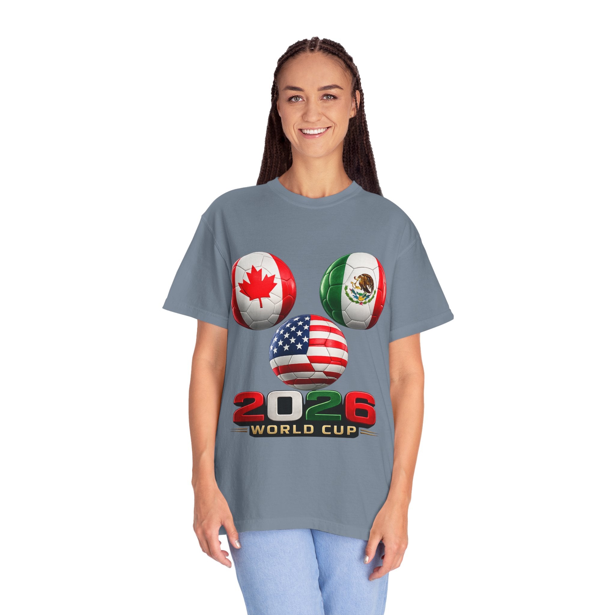 2026 World Cup Soccer T‑Shirt — USA Canada Mexico Fans