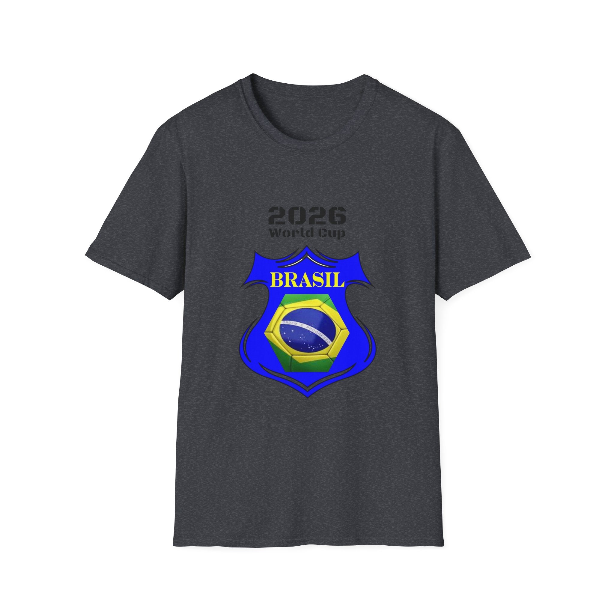 Brazil 2026 World Cup Crest T-Shirt — Soccer Football Tee