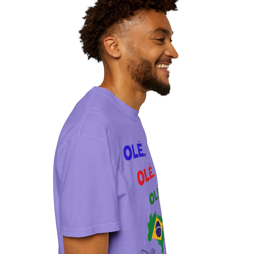 Brazil Olé World Cup 2026 T-Shirt — Brazil Flag Map Soccer Fan Tee