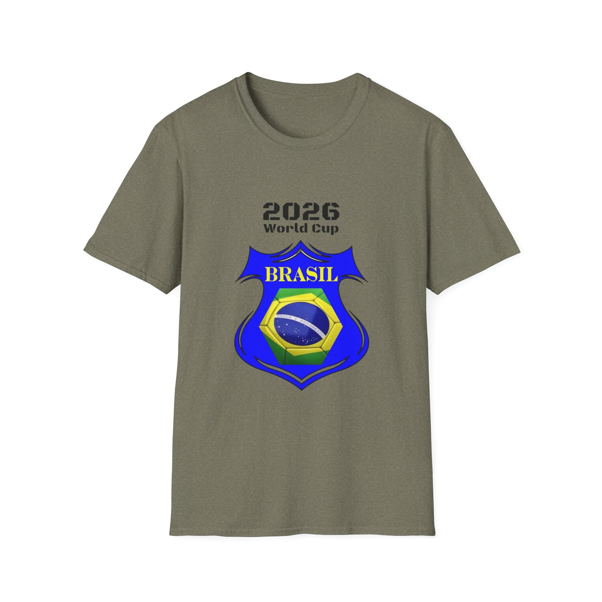 Brazil 2026 World Cup Crest T-Shirt — Soccer Football Tee