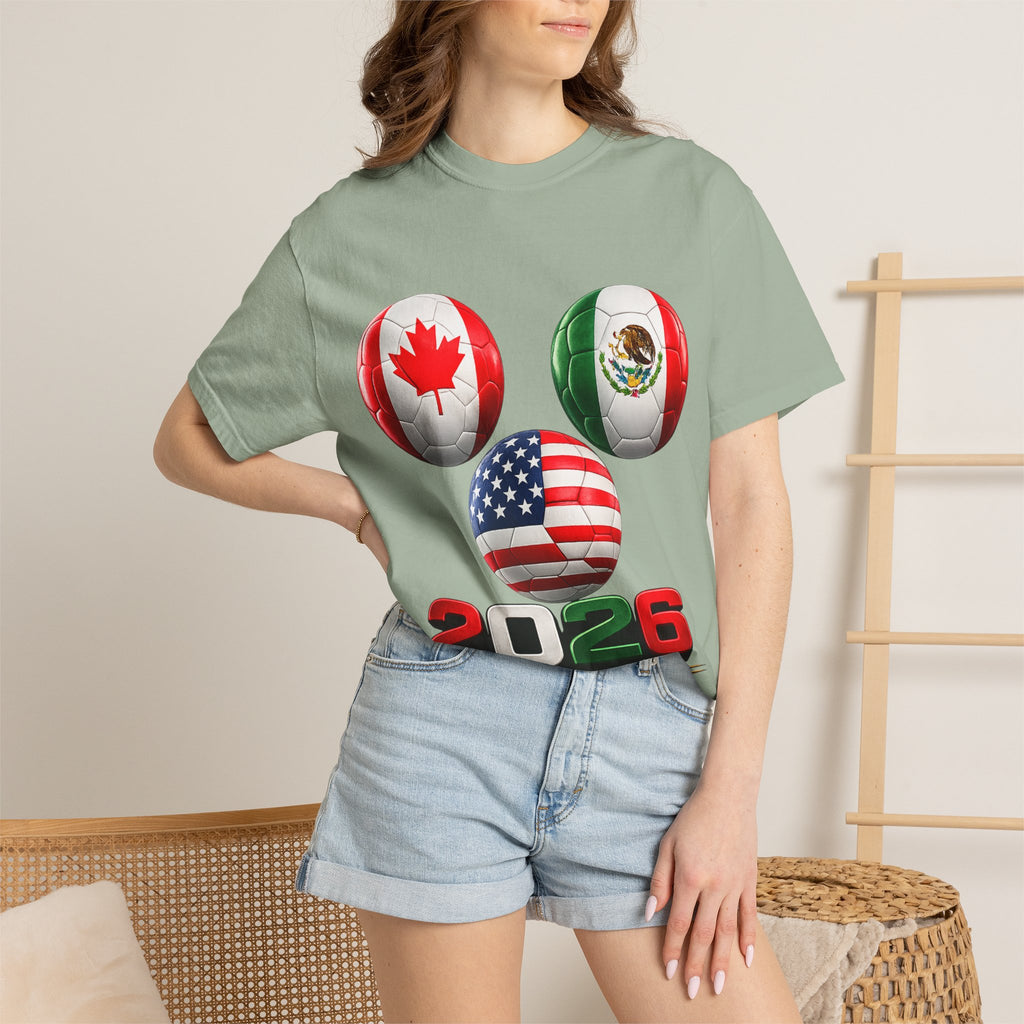 2026 World Cup Soccer T‑Shirt — USA Canada Mexico Fans