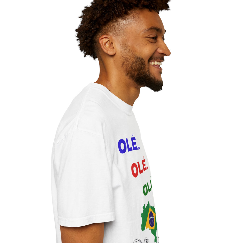 Brazil Olé World Cup 2026 T-Shirt — Brazil Flag Map Soccer Fan Tee