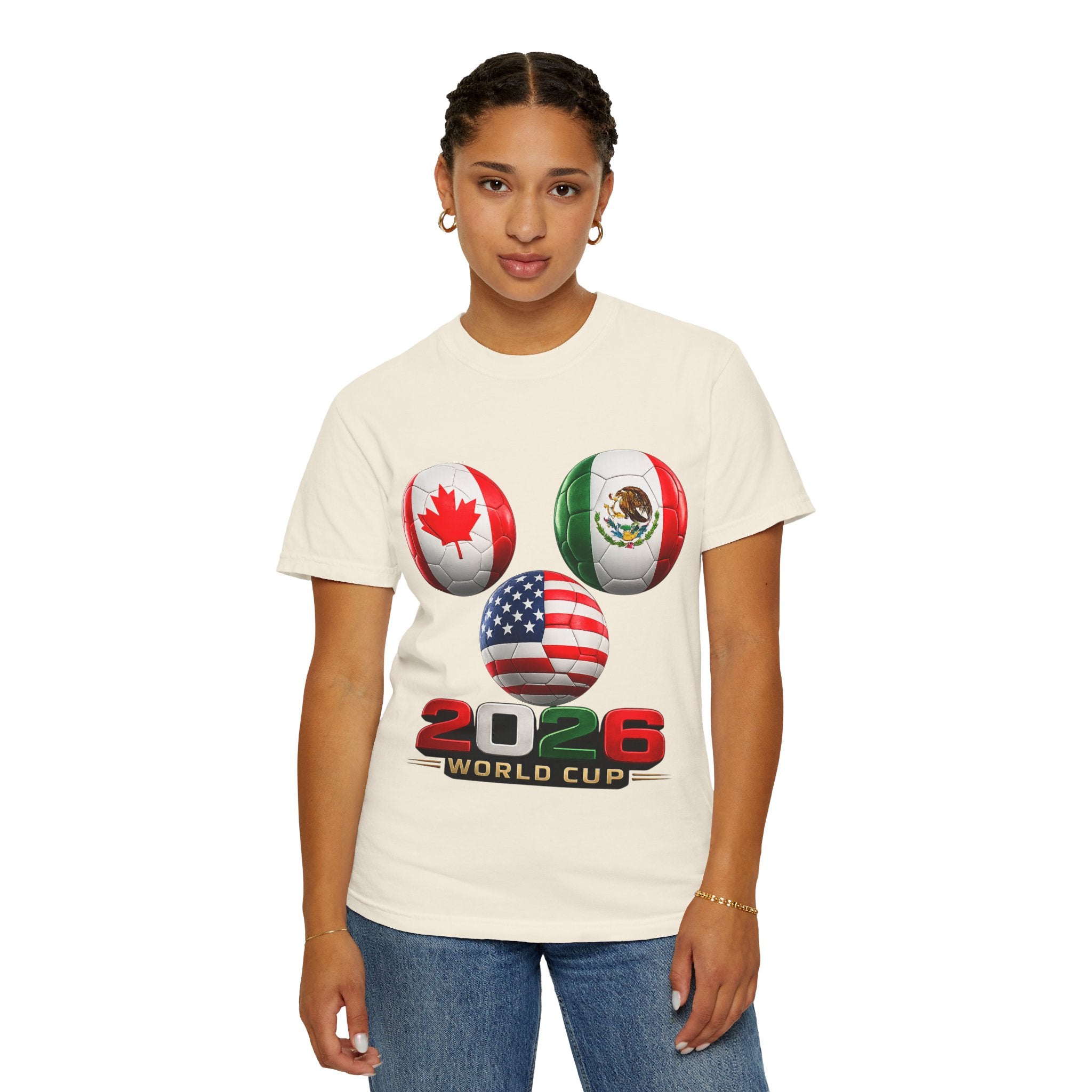 2026 World Cup Soccer T‑Shirt — USA Canada Mexico Fans