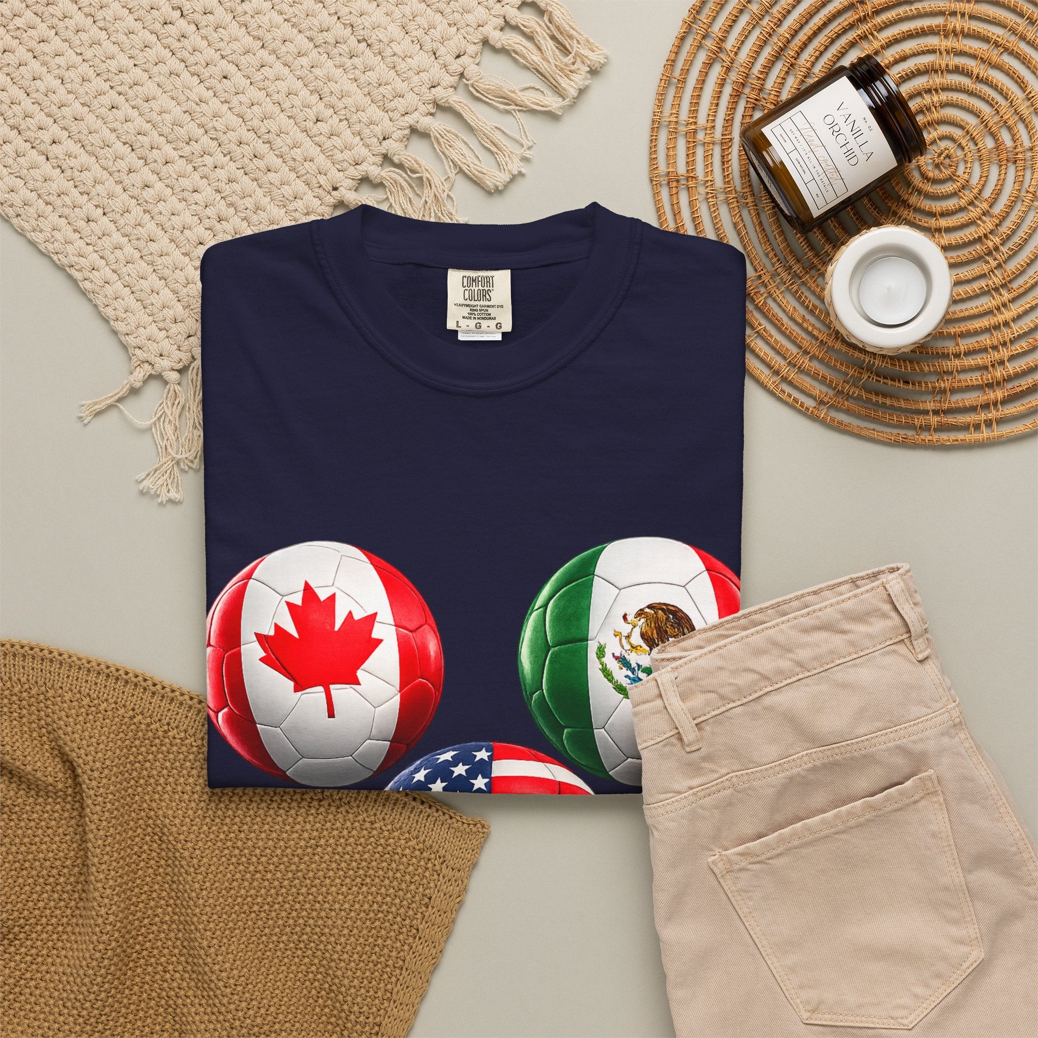 2026 World Cup Soccer T‑Shirt — USA Canada Mexico Fans