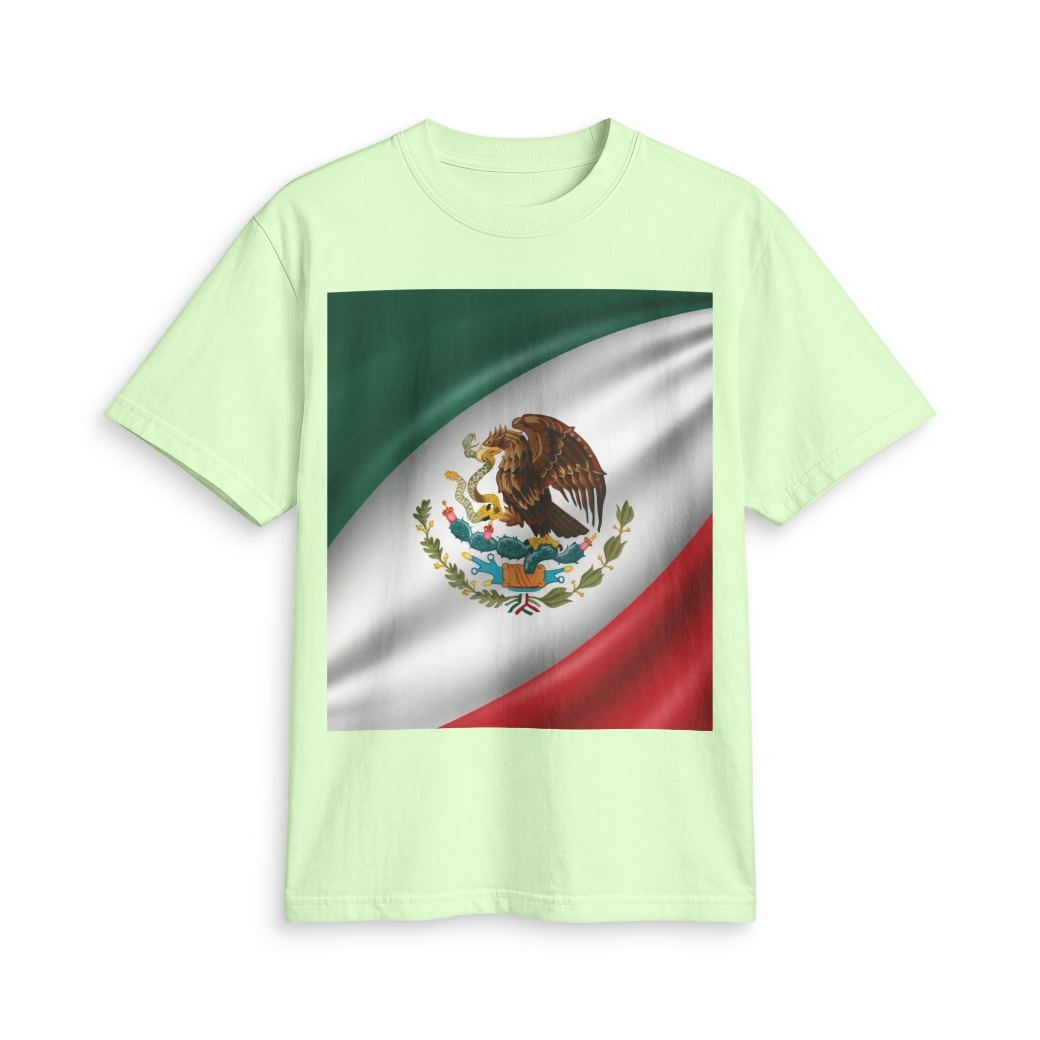 Mexico Flag T-Shirt — Mexican National Emblem Tee for Patriotic Celebrations