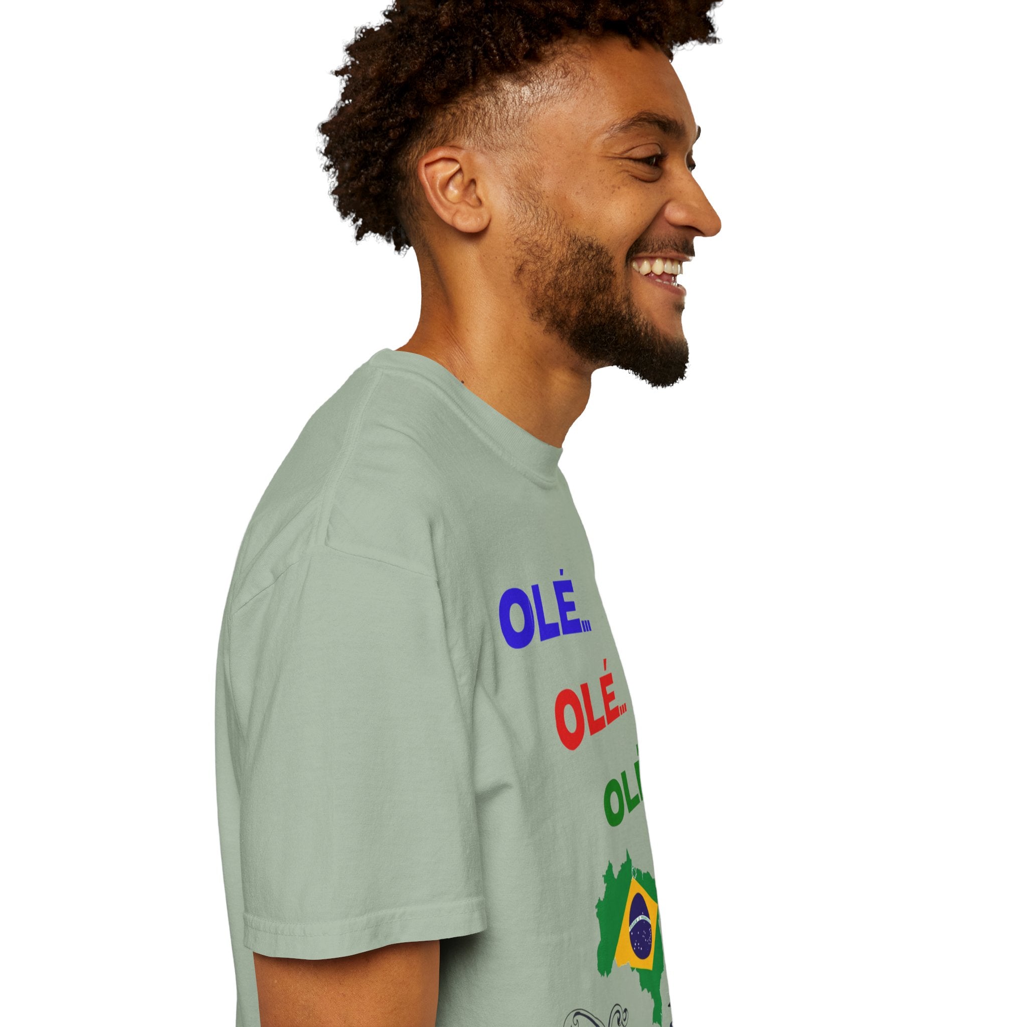 Brazil Olé World Cup 2026 T-Shirt — Brazil Flag Map Soccer Fan Tee