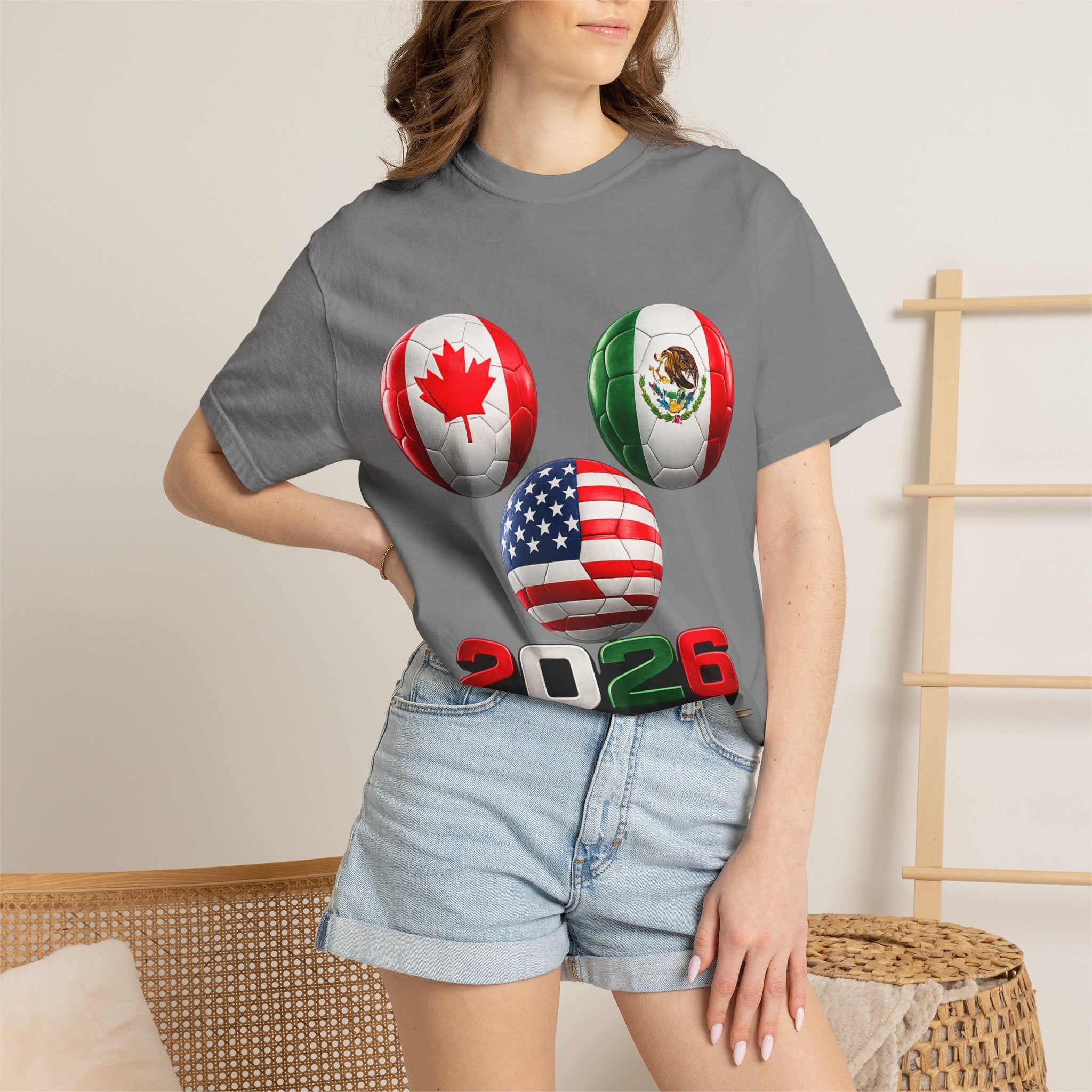 2026 World Cup Soccer T‑Shirt — USA Canada Mexico Fans