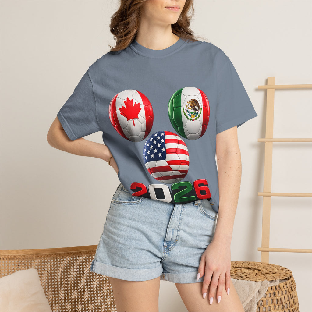 2026 World Cup Soccer T‑Shirt — USA Canada Mexico Fans