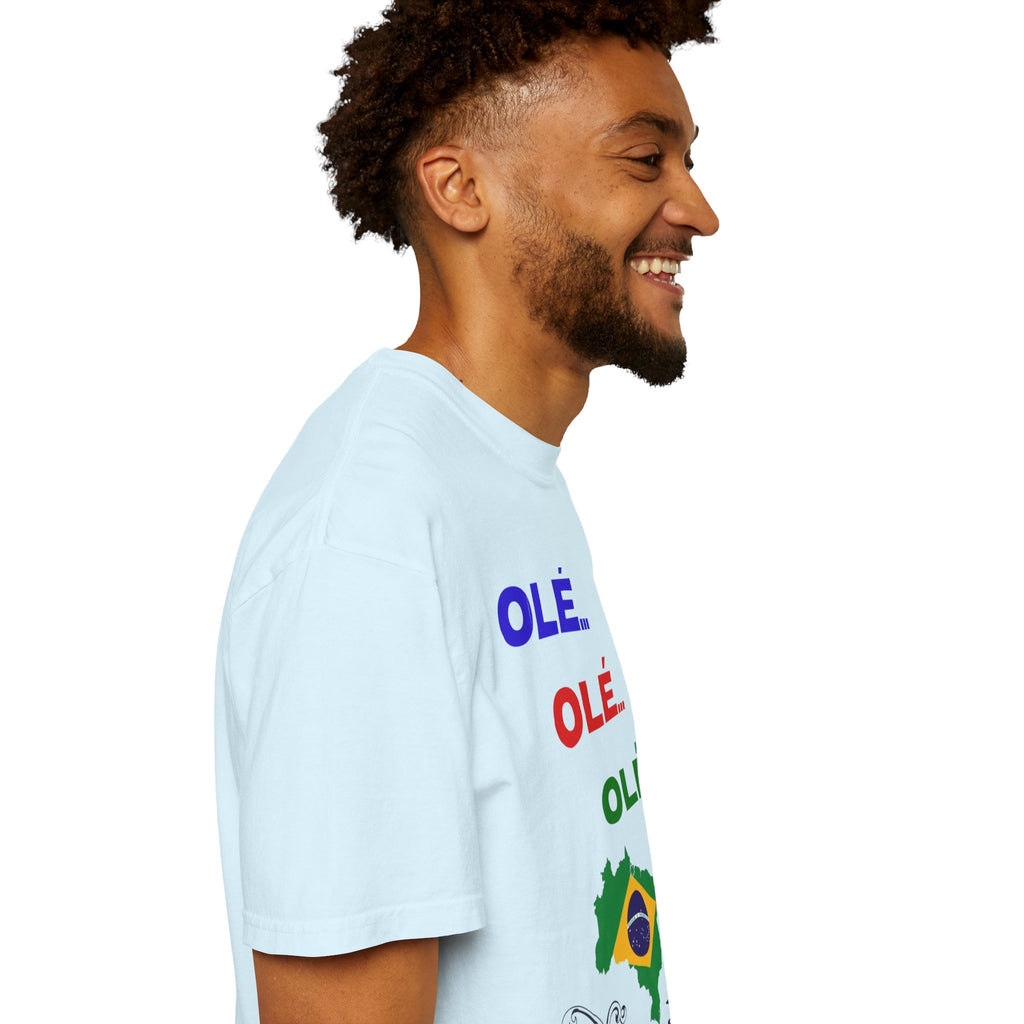 Brazil Olé World Cup 2026 T-Shirt — Brazil Flag Map Soccer Fan Tee