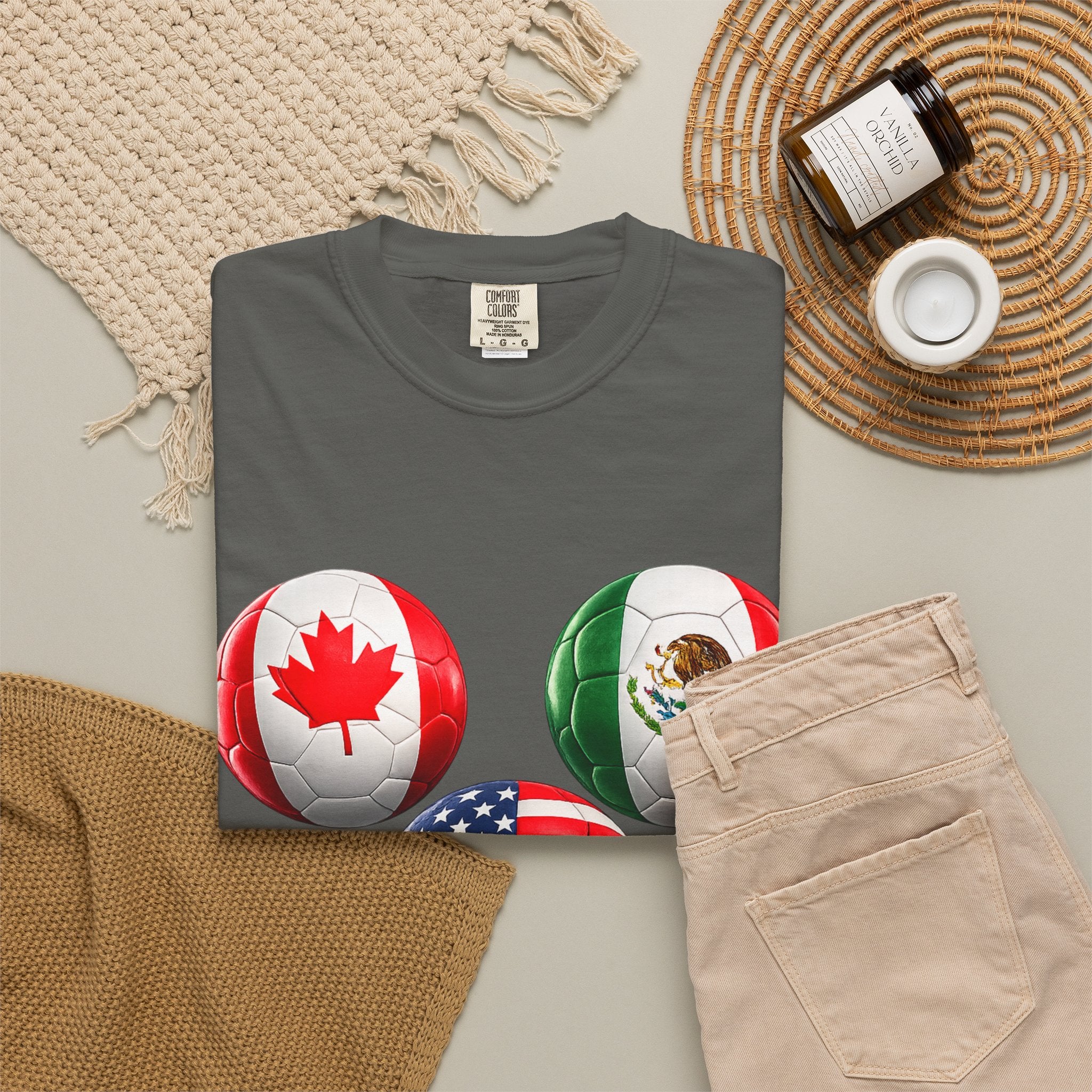 2026 World Cup Soccer T‑Shirt — USA Canada Mexico Fans