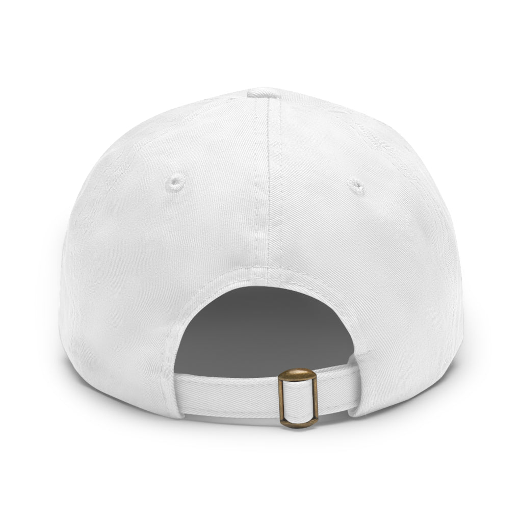 Soccer Leather Patch Dad Hat — Round Football Baseball Cap