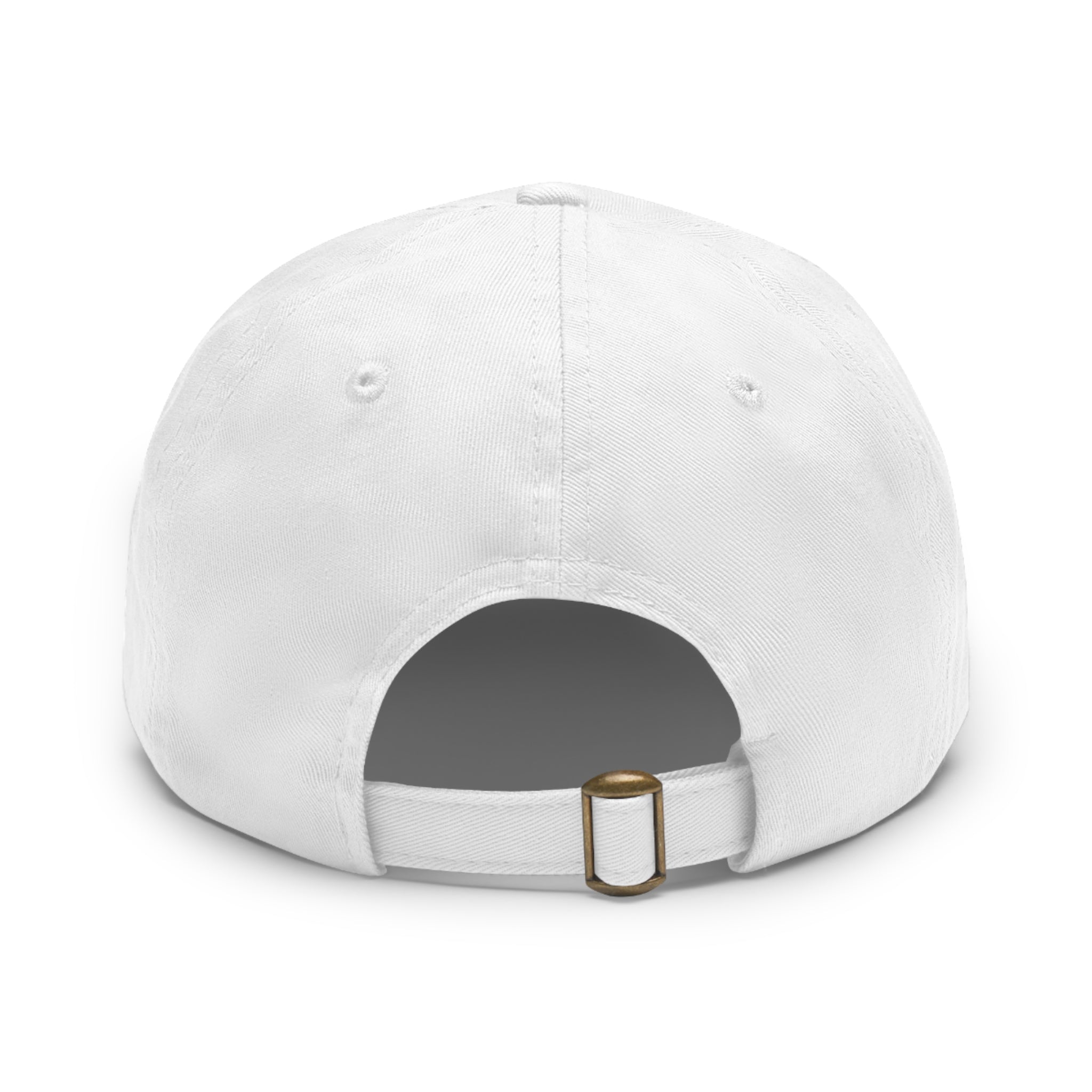 Soccer Leather Patch Dad Hat — Round Football Baseball Cap