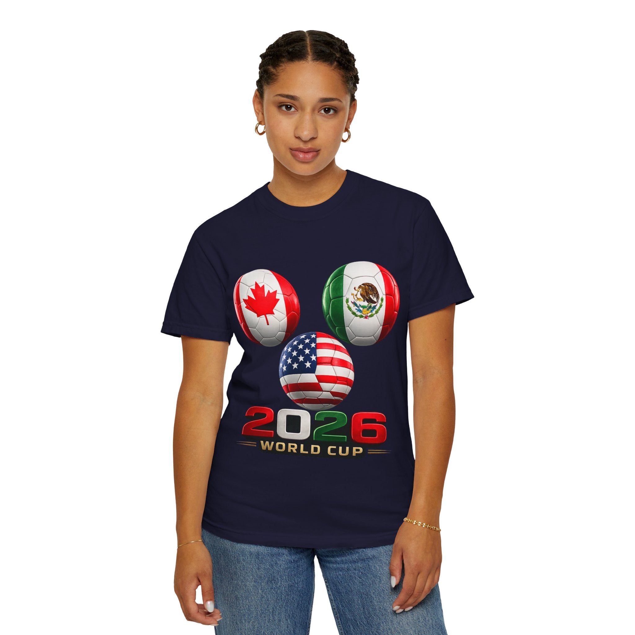 2026 World Cup Soccer T‑Shirt — USA Canada Mexico Fans
