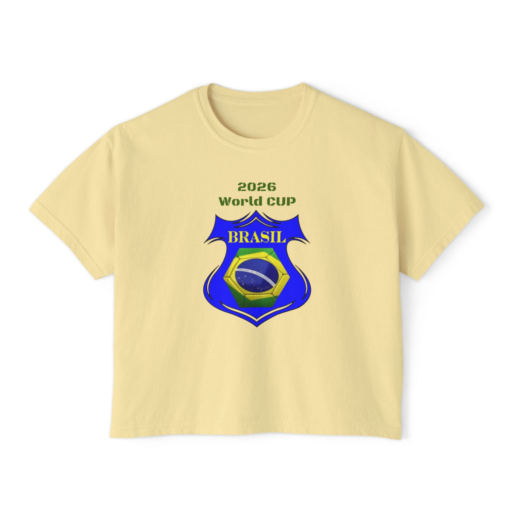 Brazil World Cup 2026 Crest Women's Boxy Tee