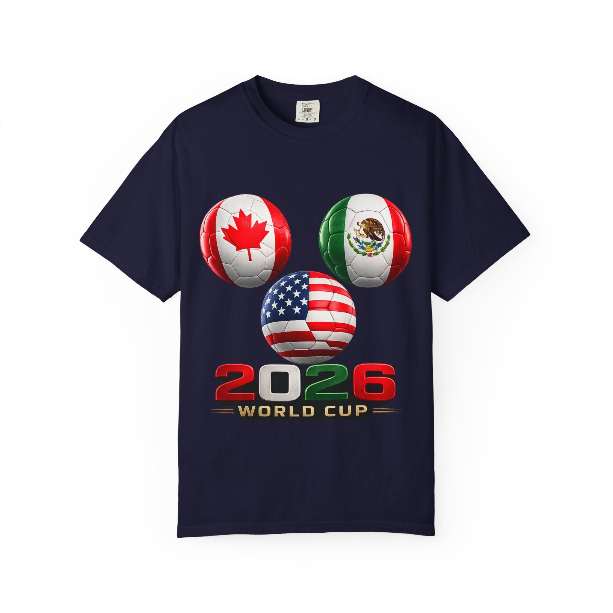 2026 World Cup Soccer T‑Shirt — USA Canada Mexico Fans