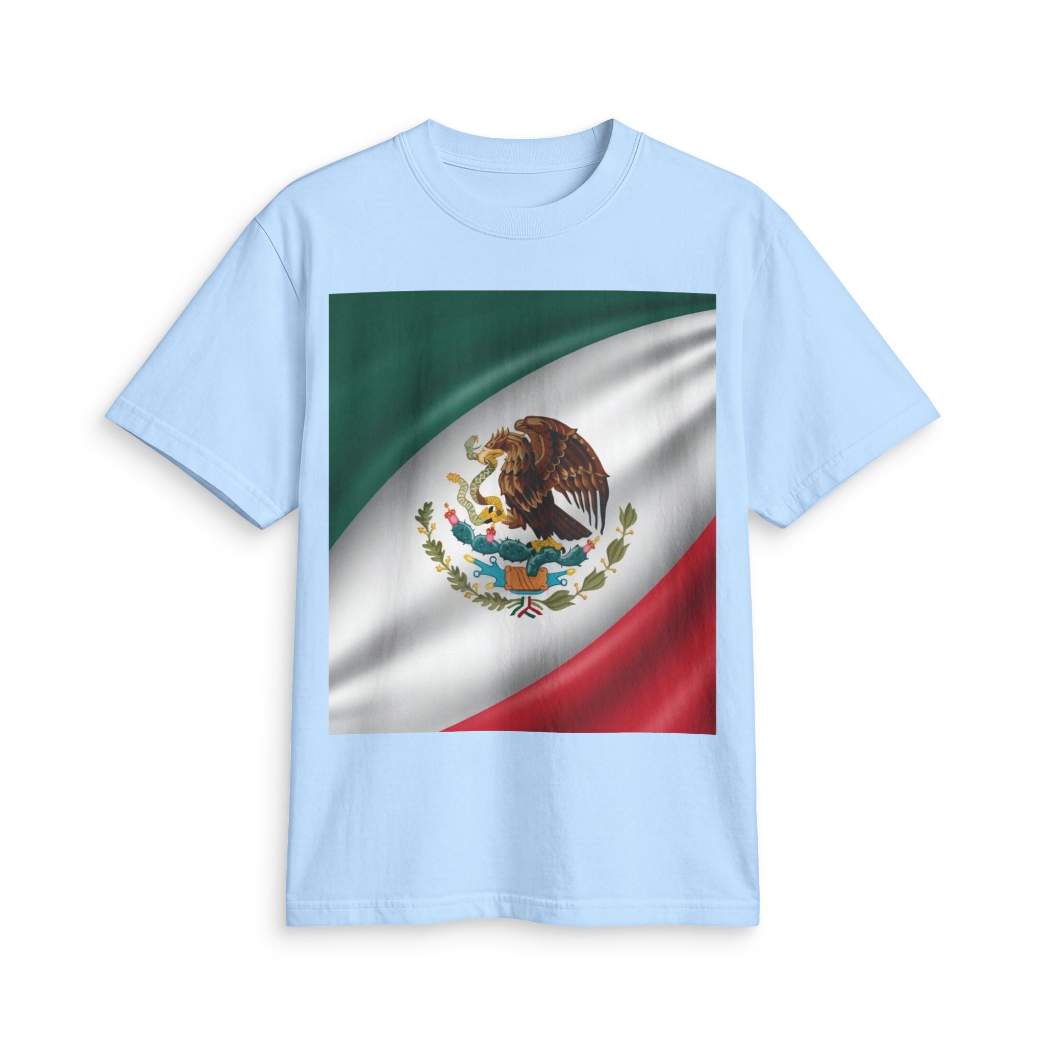 Mexico Flag T-Shirt — Mexican National Emblem Tee for Patriotic Celebrations