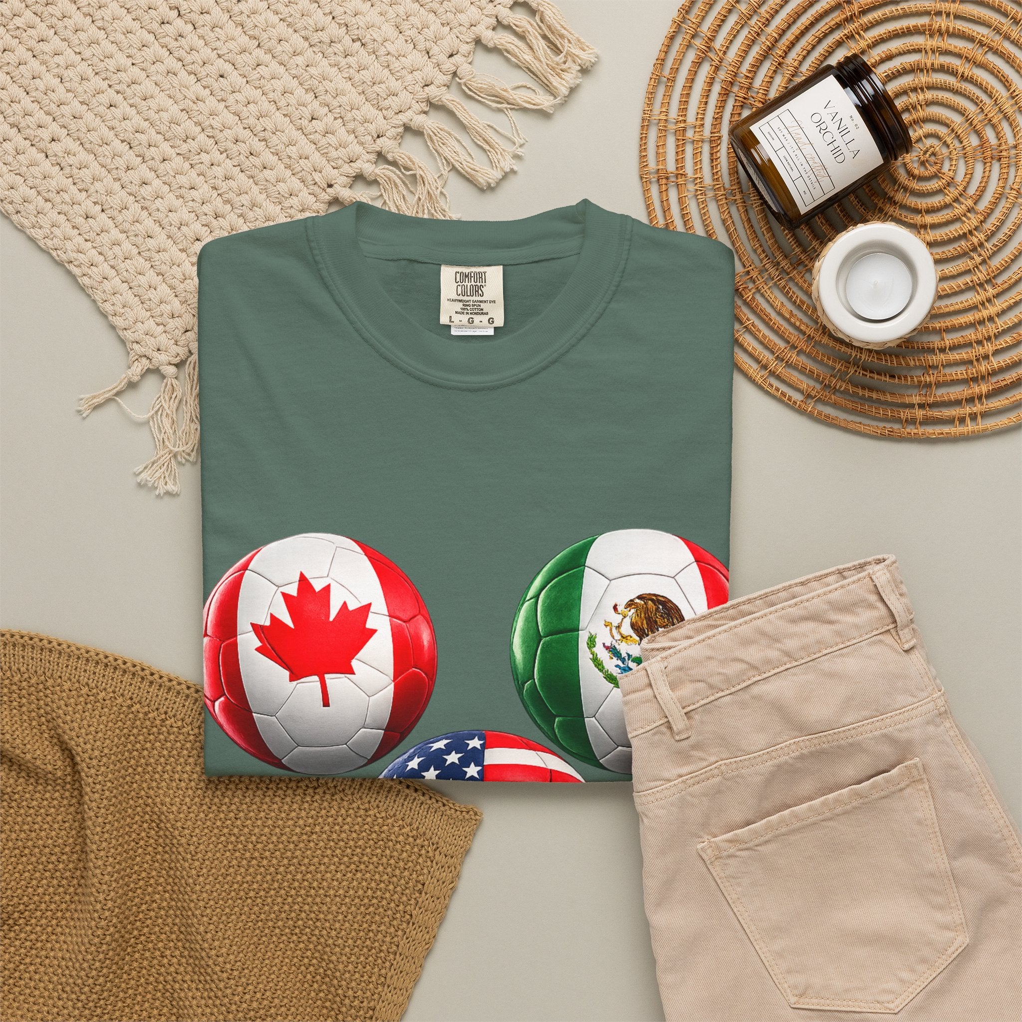 2026 World Cup Soccer T‑Shirt — USA Canada Mexico Fans