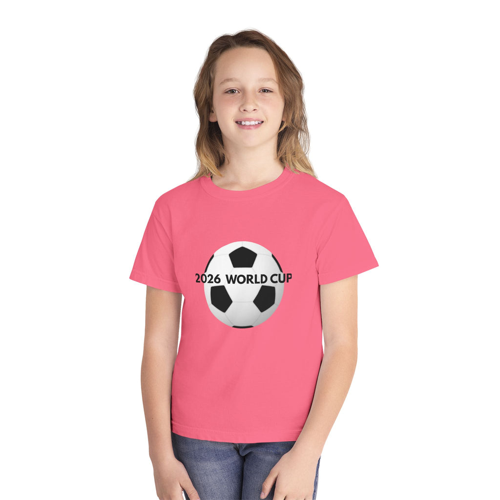 Youth 2026 World Cup Soccer Tee — Kids Football Fan Shirt