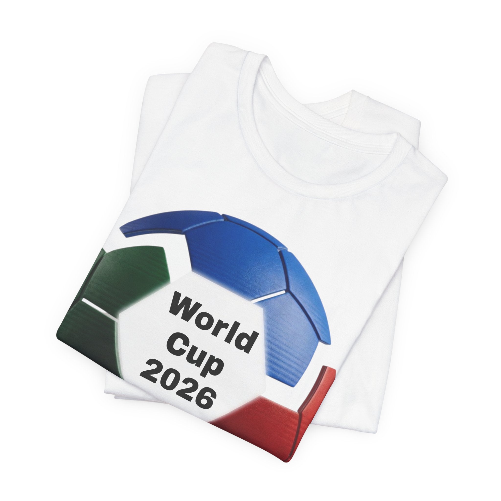 World Cup 2026 Soccer Ball Tee | USA, Mexico and Canada Colors