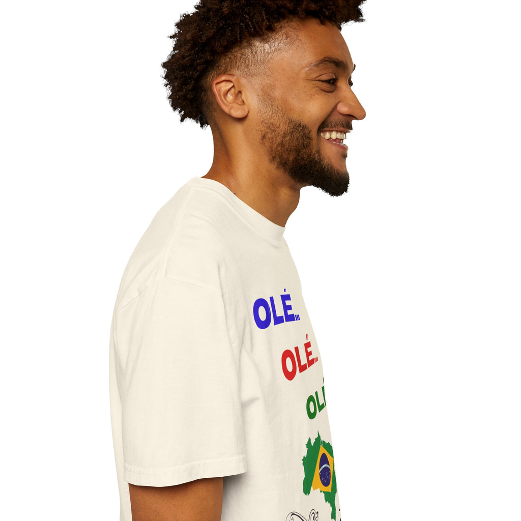 Brazil Olé World Cup 2026 T-Shirt — Brazil Flag Map Soccer Fan Tee